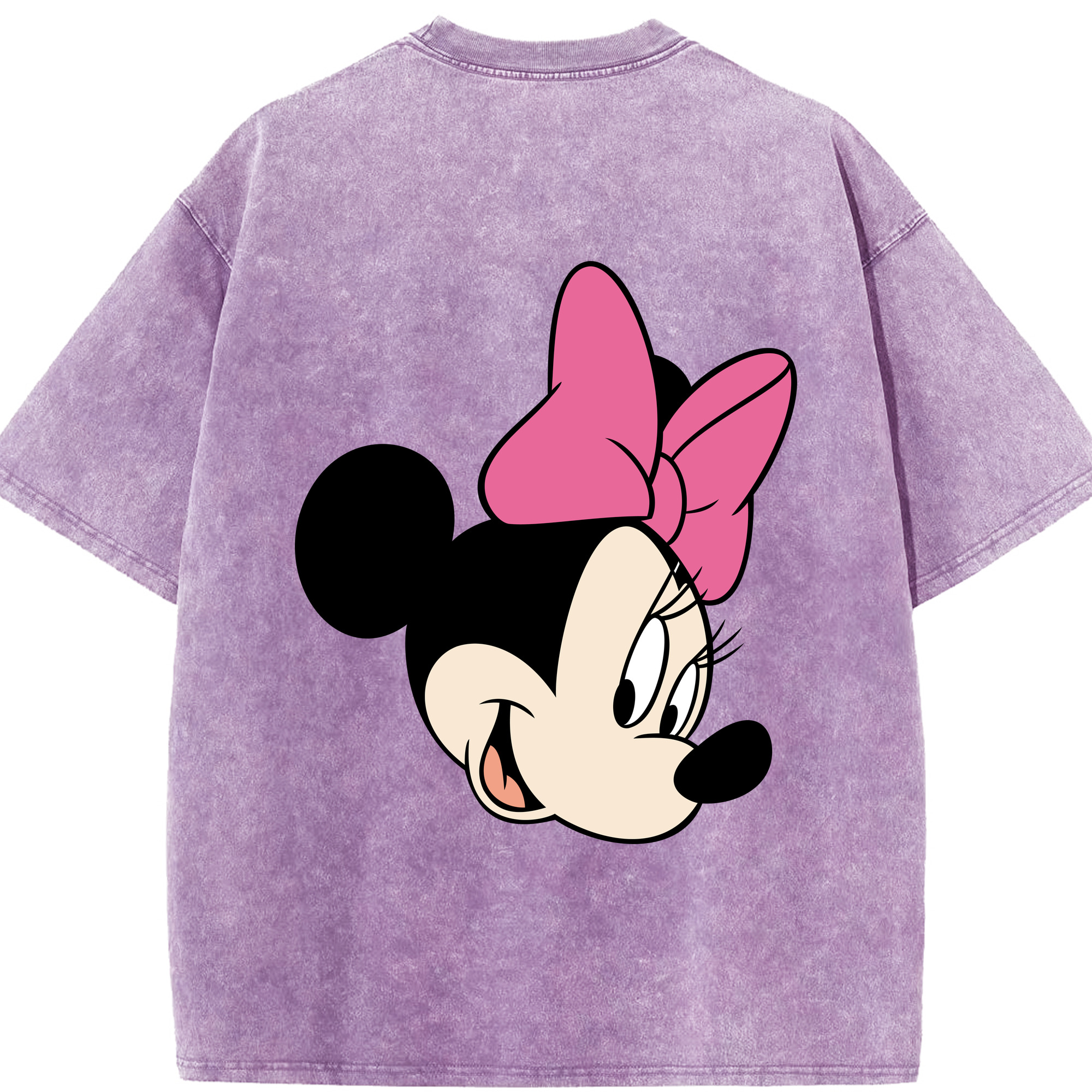 （画像用） ミッキーマウス Mickey Mouse 綿100% ヴィンテージ風 半袖Tシャツ（背面プリント）