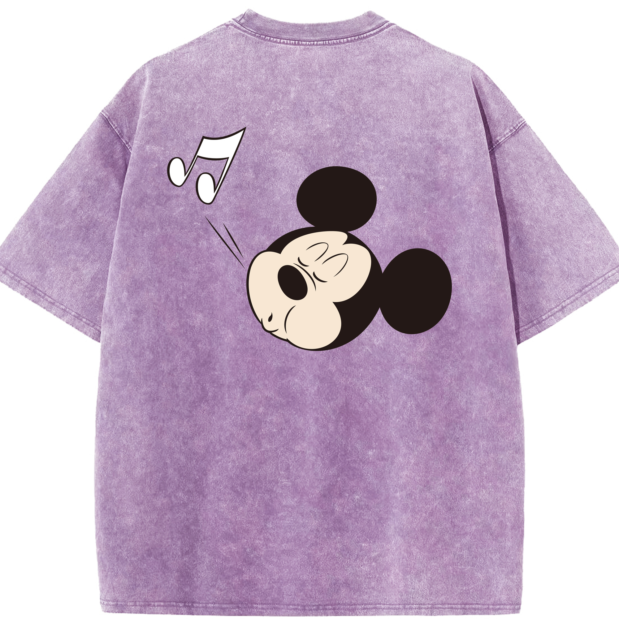 （画像用） ミッキーマウス Mickey Mouse 綿100% ヴィンテージ風 半袖Tシャツ（背面プリント）
