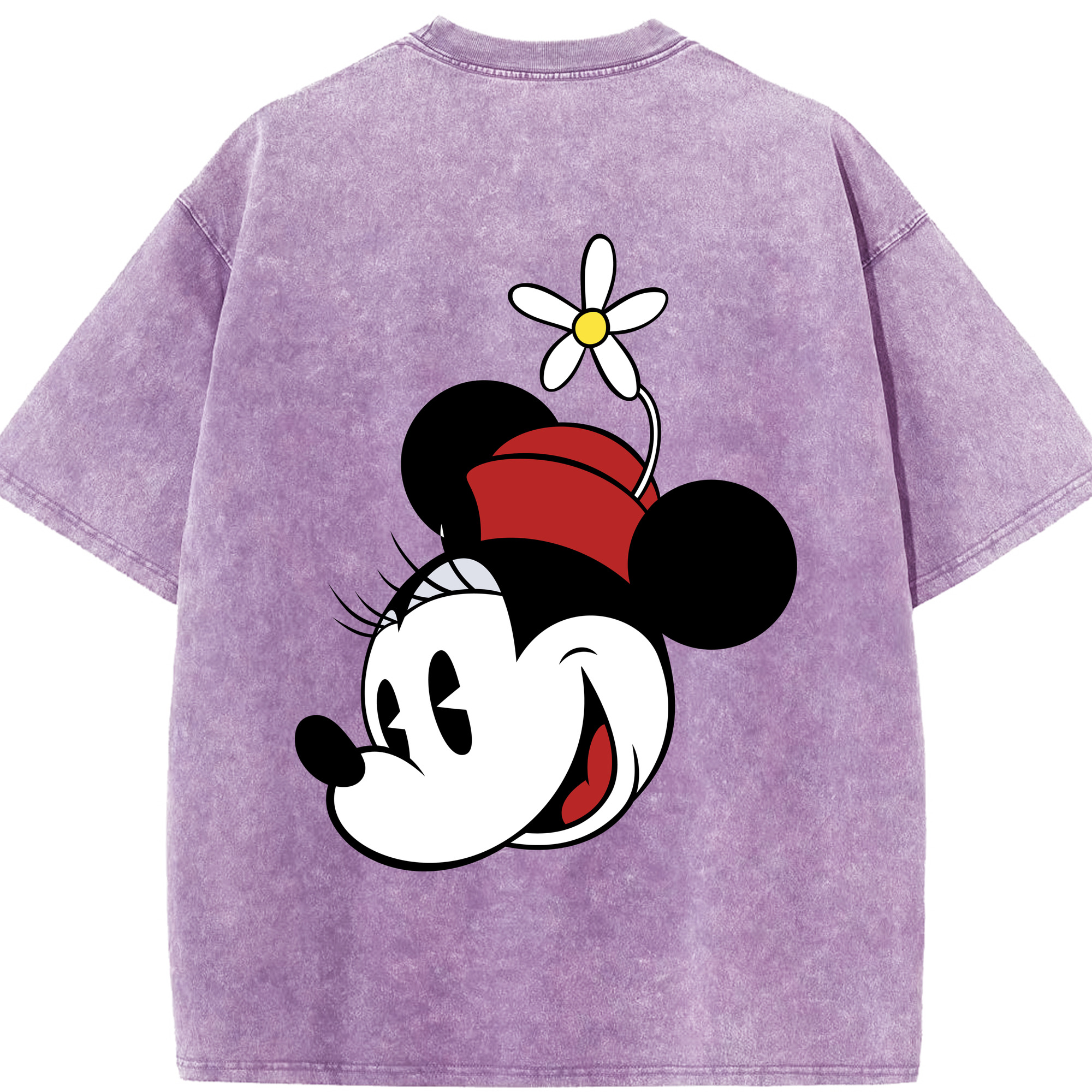 （画像用） ミッキーマウス Mickey Mouse 綿100% ヴィンテージ風 半袖Tシャツ（背面プリント）