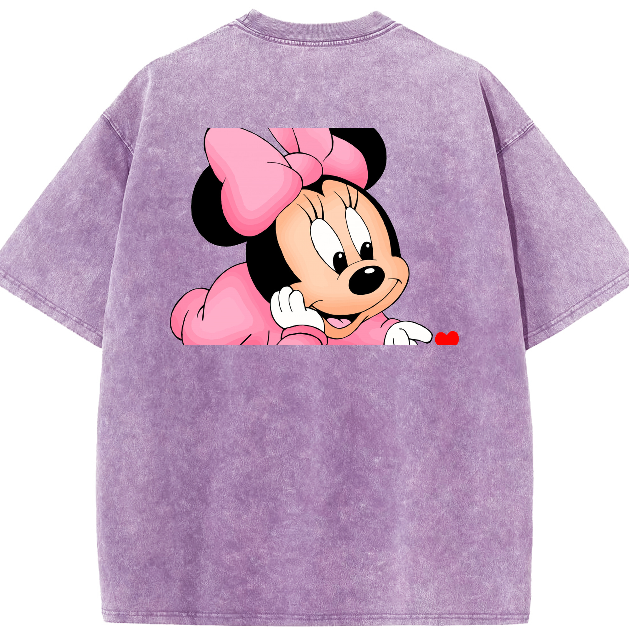 （画像用） ミッキーマウス Mickey Mouse 綿100% ヴィンテージ風 半袖Tシャツ（背面プリント）