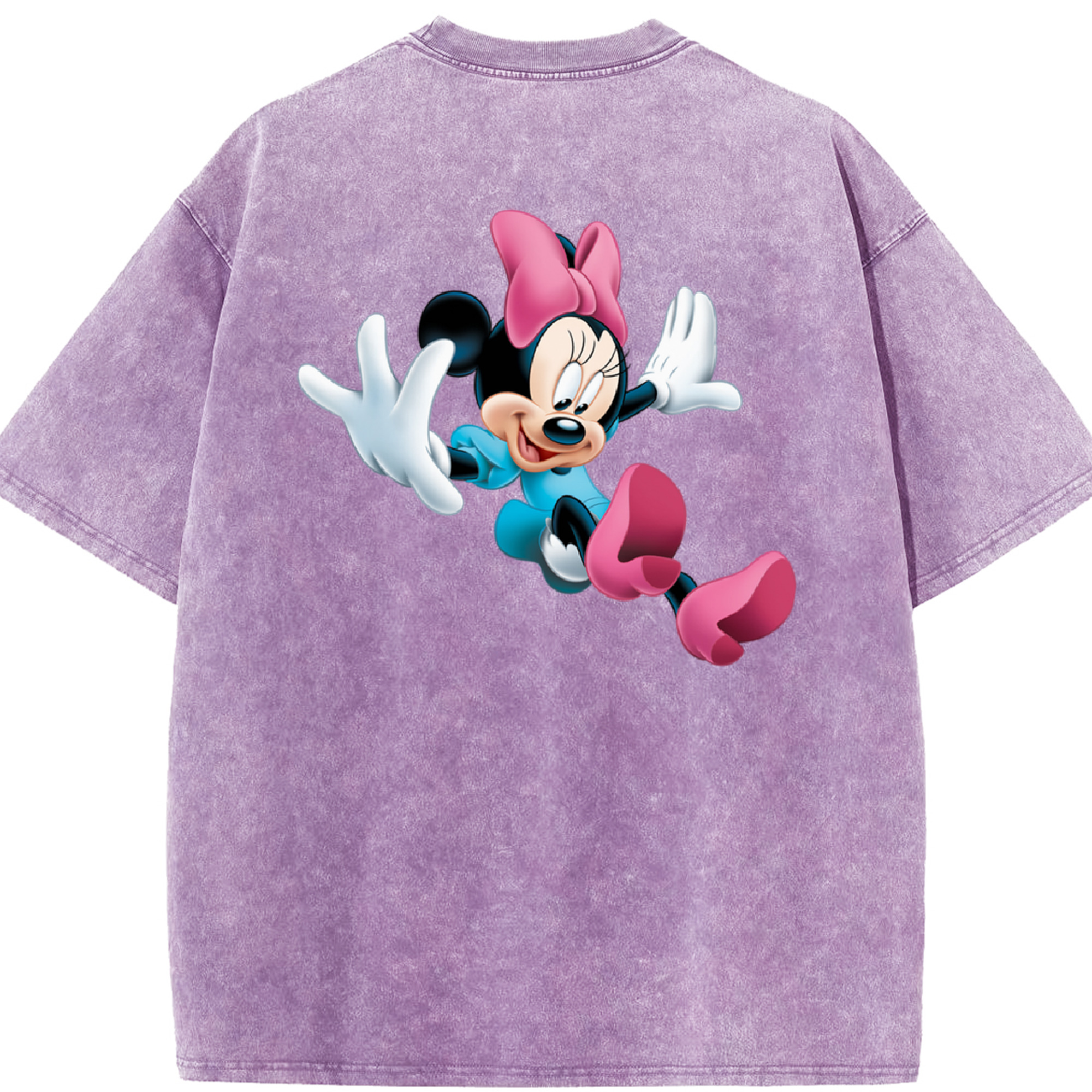 （画像用） ミッキーマウス Mickey Mouse 綿100% ヴィンテージ風 半袖Tシャツ（背面プリント）