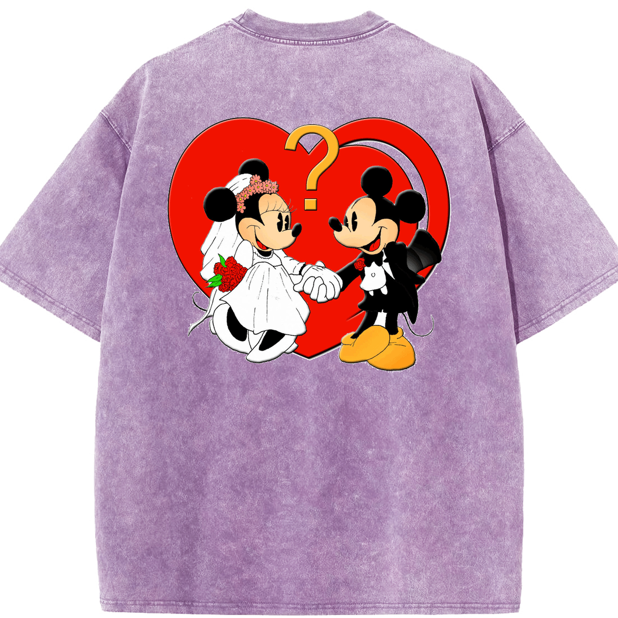 （画像用） ミッキーマウス Mickey Mouse 綿100% ヴィンテージ風 半袖Tシャツ（背面プリント）