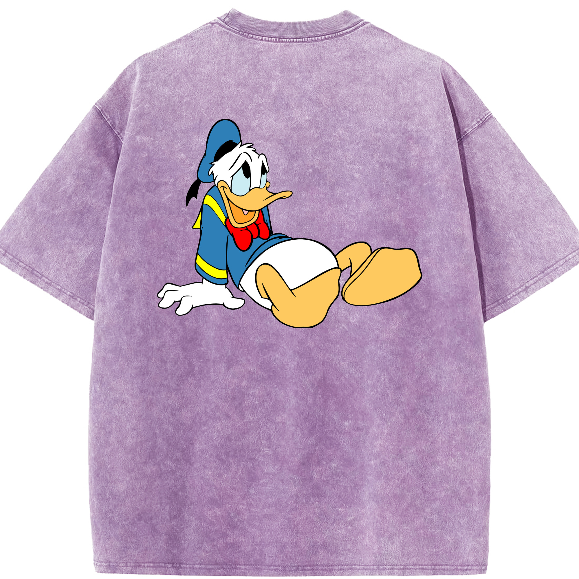 （画像用） ミッキーマウス Mickey Mouse 綿100% ヴィンテージ風 半袖Tシャツ（背面プリント）