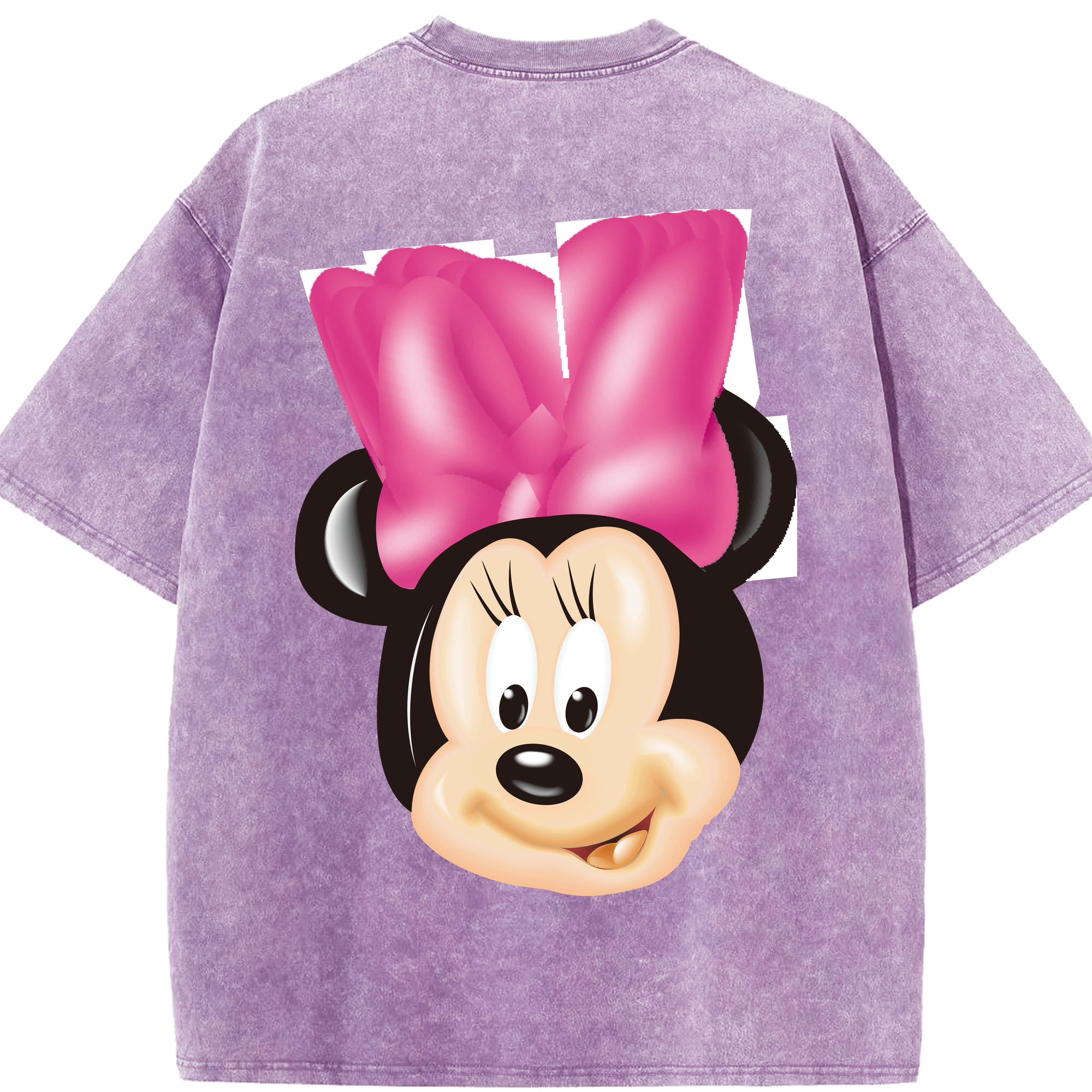 （画像用） ミッキーマウス Mickey Mouse 綿100% ヴィンテージ風 半袖Tシャツ（背面プリント）