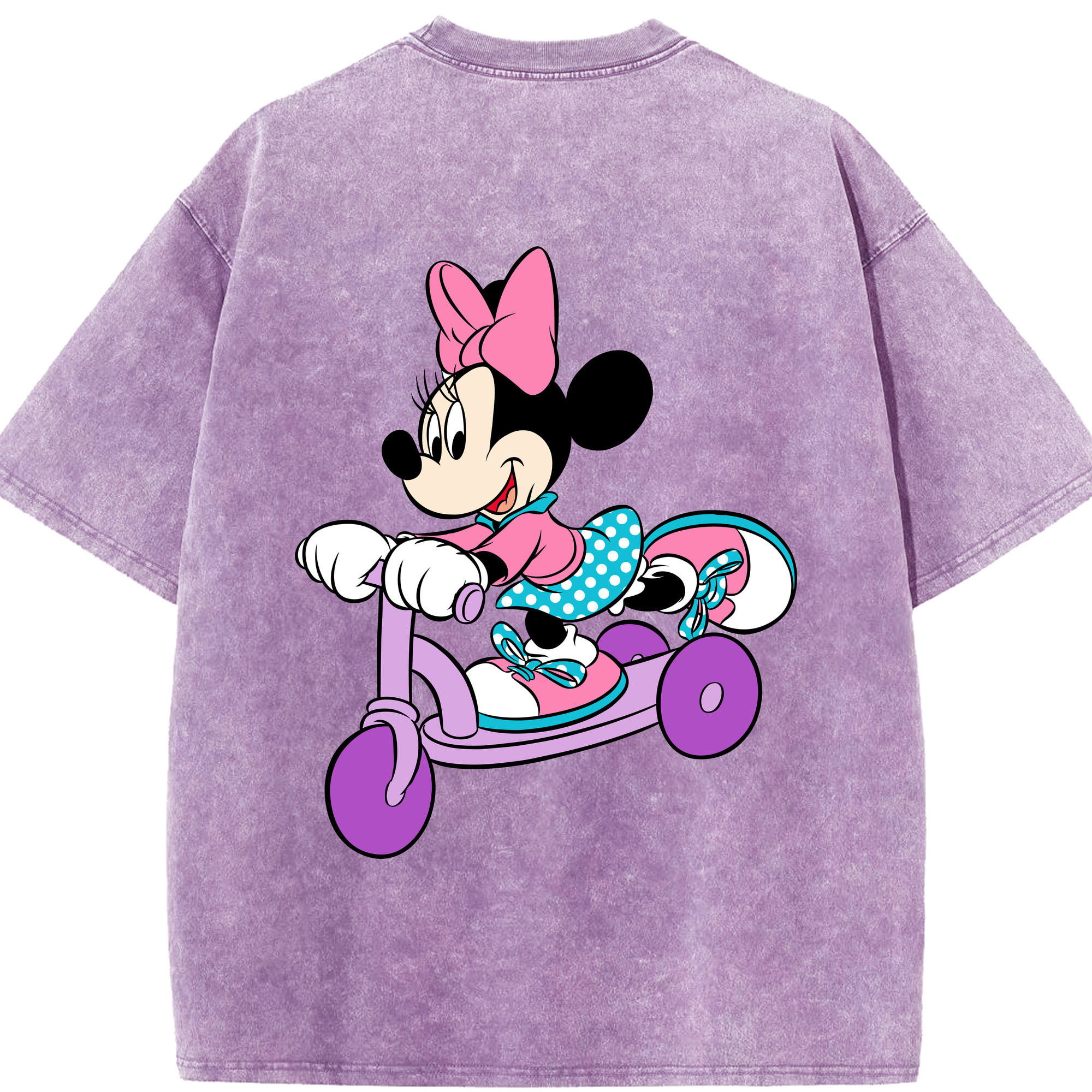 （画像用） ミッキーマウス Mickey Mouse 綿100% ヴィンテージ風 半袖Tシャツ（背面プリント）