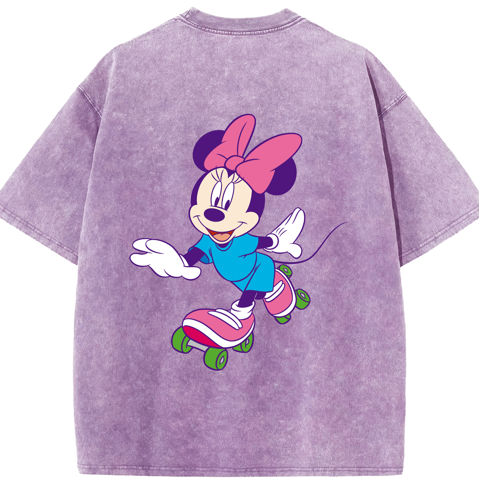 （画像用） ミッキーマウス Mickey Mouse 綿100% ヴィンテージ風 半袖Tシャツ（背面プリント）