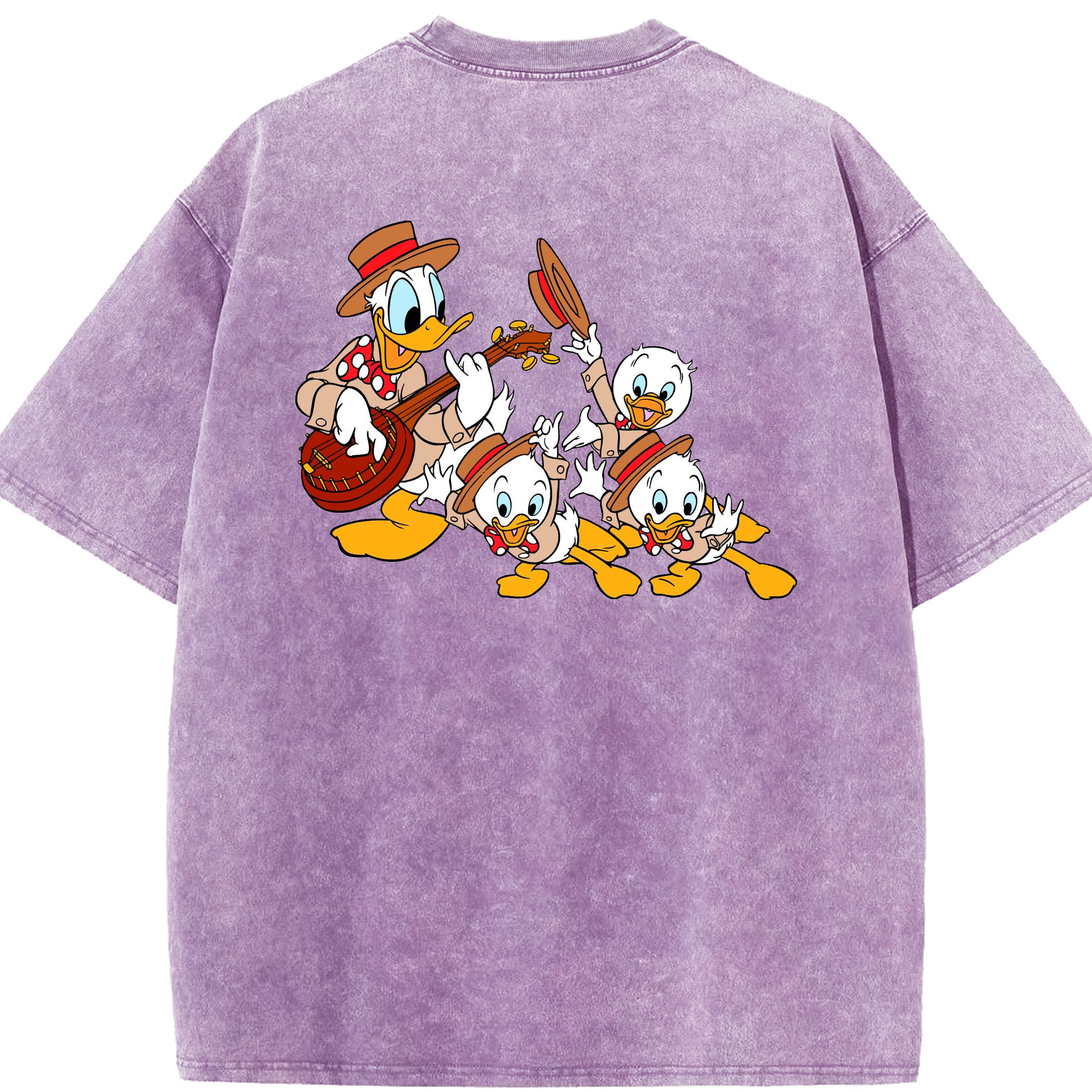 （画像用） ミッキーマウス Mickey Mouse 綿100% ヴィンテージ風 半袖Tシャツ（背面プリント）