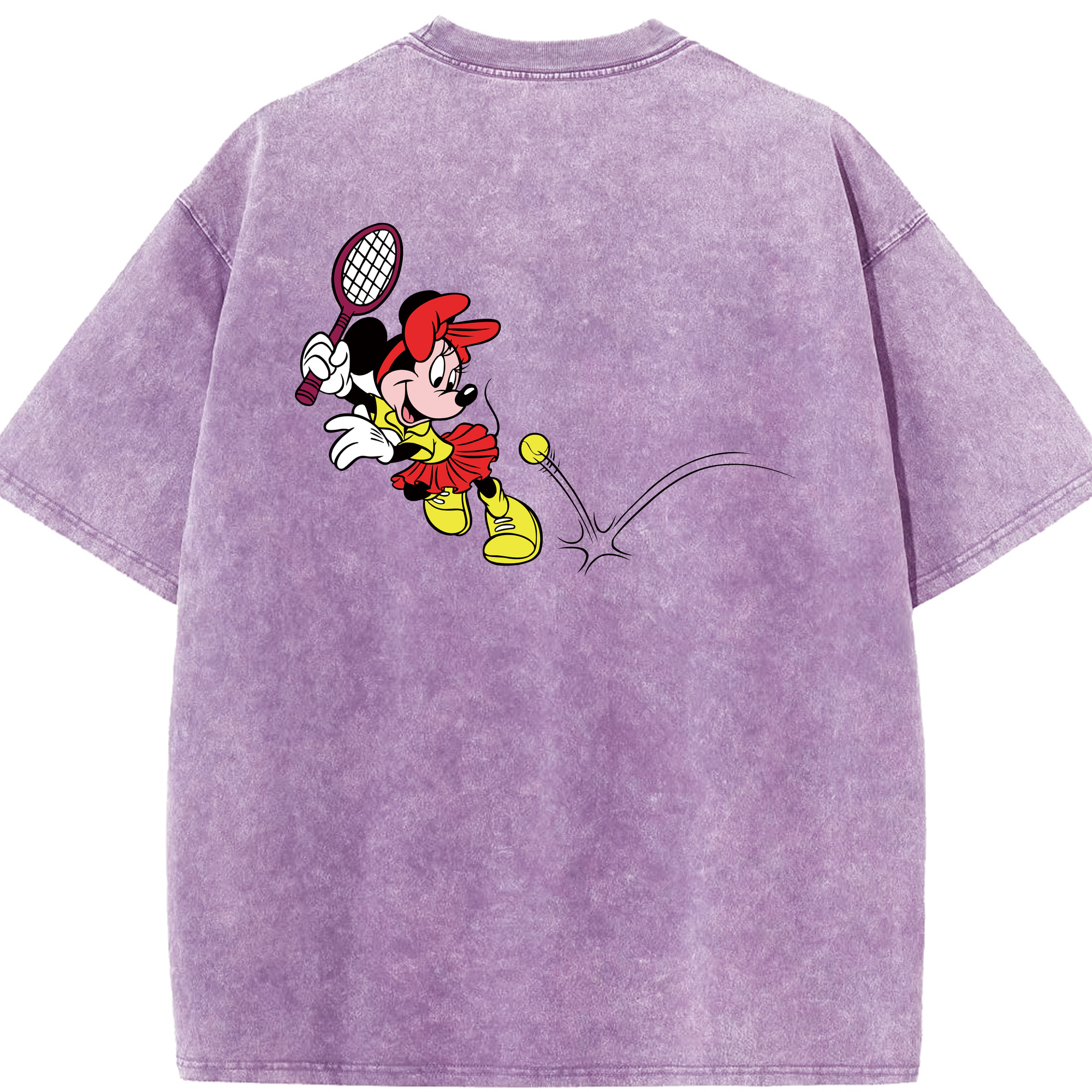 （画像用） ミッキーマウス Mickey Mouse 綿100% ヴィンテージ風 半袖Tシャツ（背面プリント）