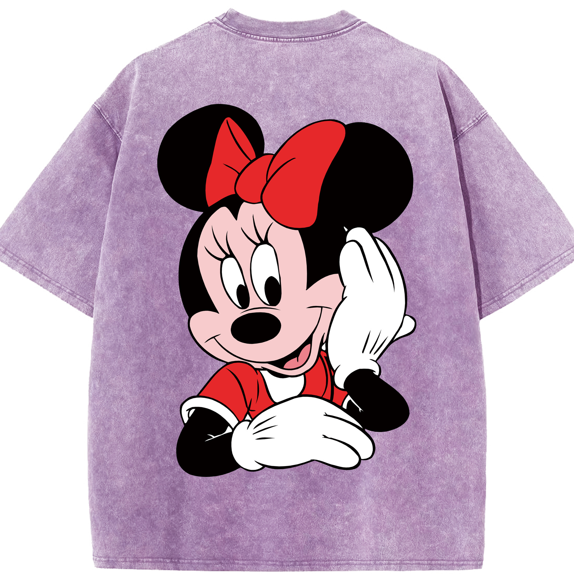 （画像用） ミッキーマウス Mickey Mouse 綿100% ヴィンテージ風 半袖Tシャツ（背面プリント）