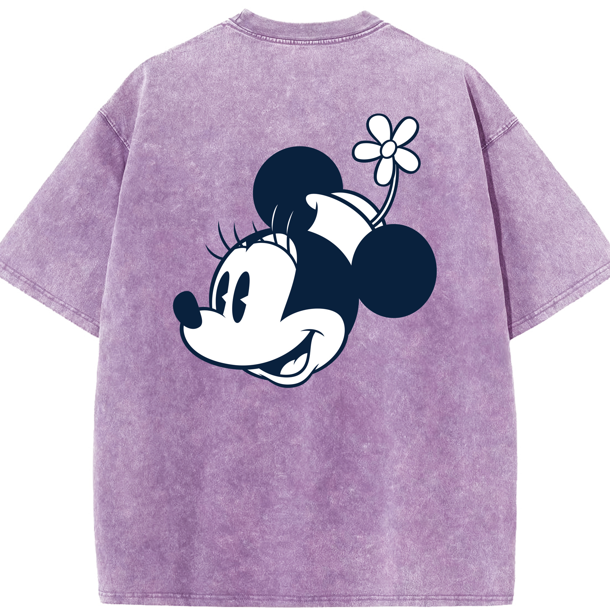 （画像用） ミッキーマウス Mickey Mouse 綿100% ヴィンテージ風 半袖Tシャツ（背面プリント）