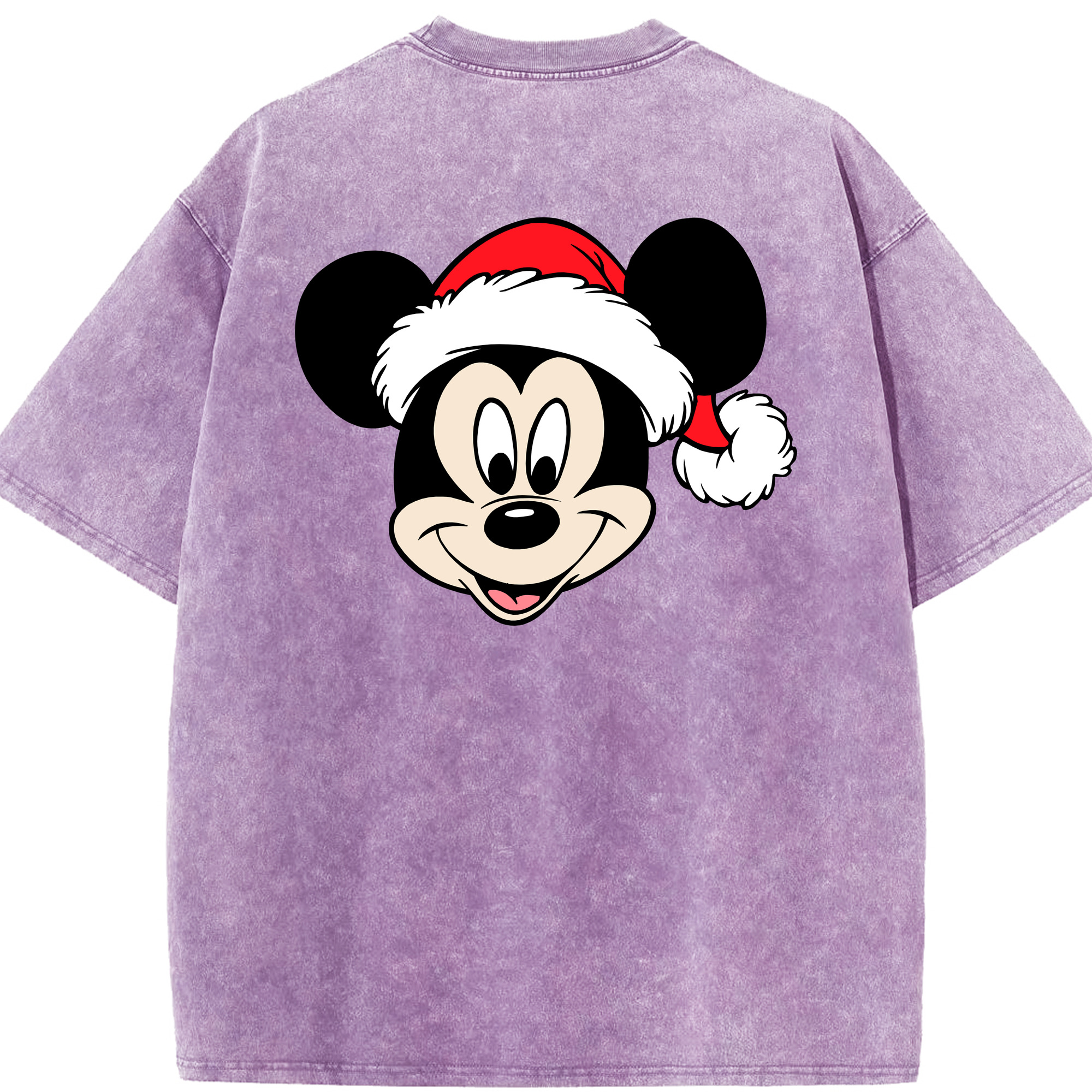 （画像用） ミッキーマウス Mickey Mouse 綿100% ヴィンテージ風 半袖Tシャツ（背面プリント）