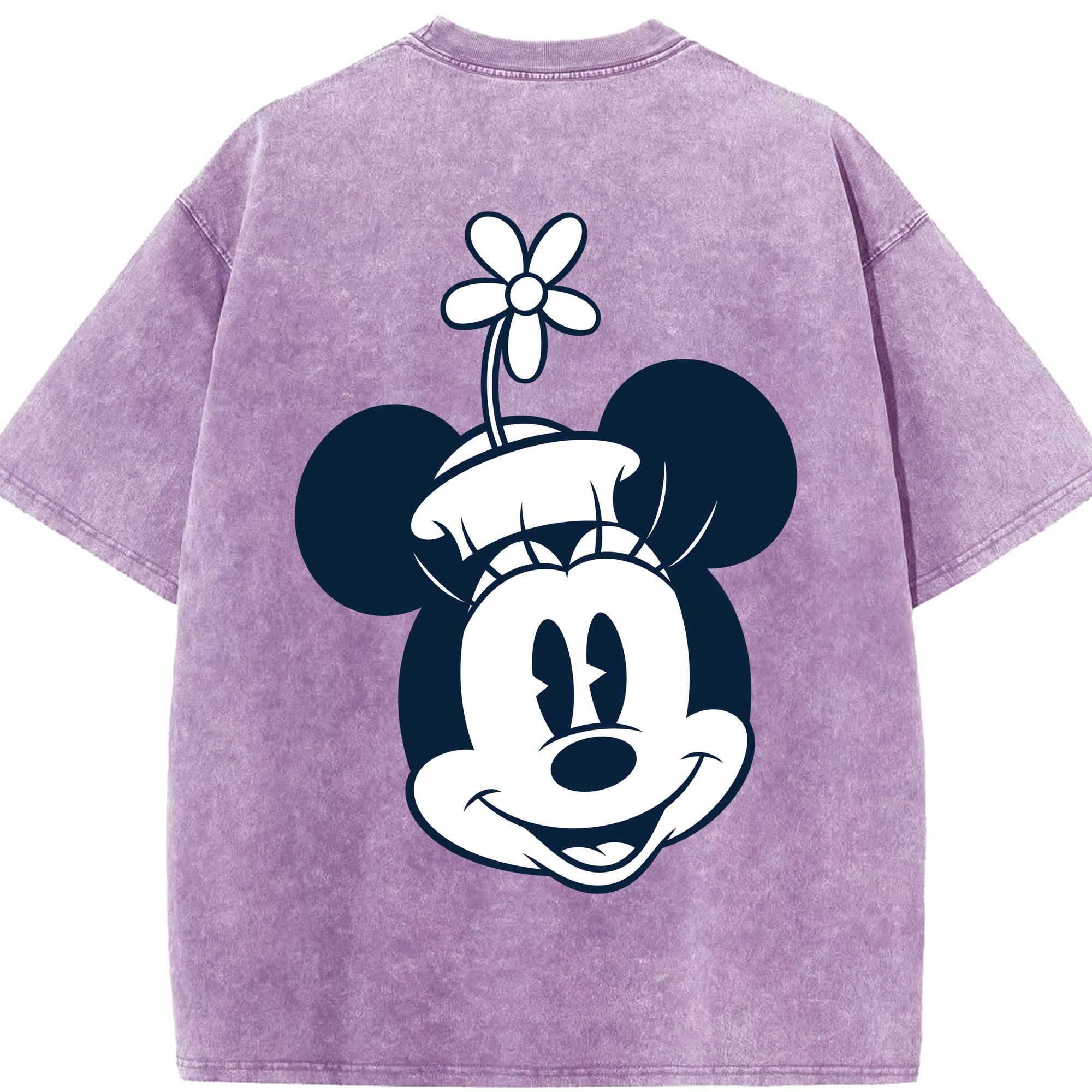 （画像用） ミッキーマウス Mickey Mouse 綿100% ヴィンテージ風 半袖Tシャツ（背面プリント）