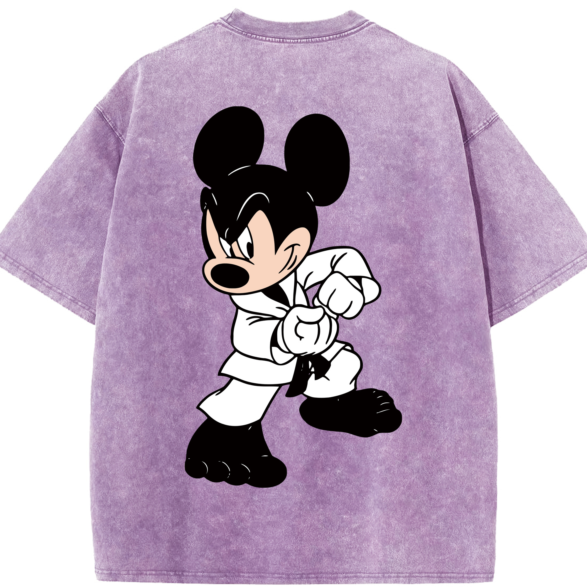 （画像用） ミッキーマウス Mickey Mouse 綿100% ヴィンテージ風 半袖Tシャツ（背面プリント）