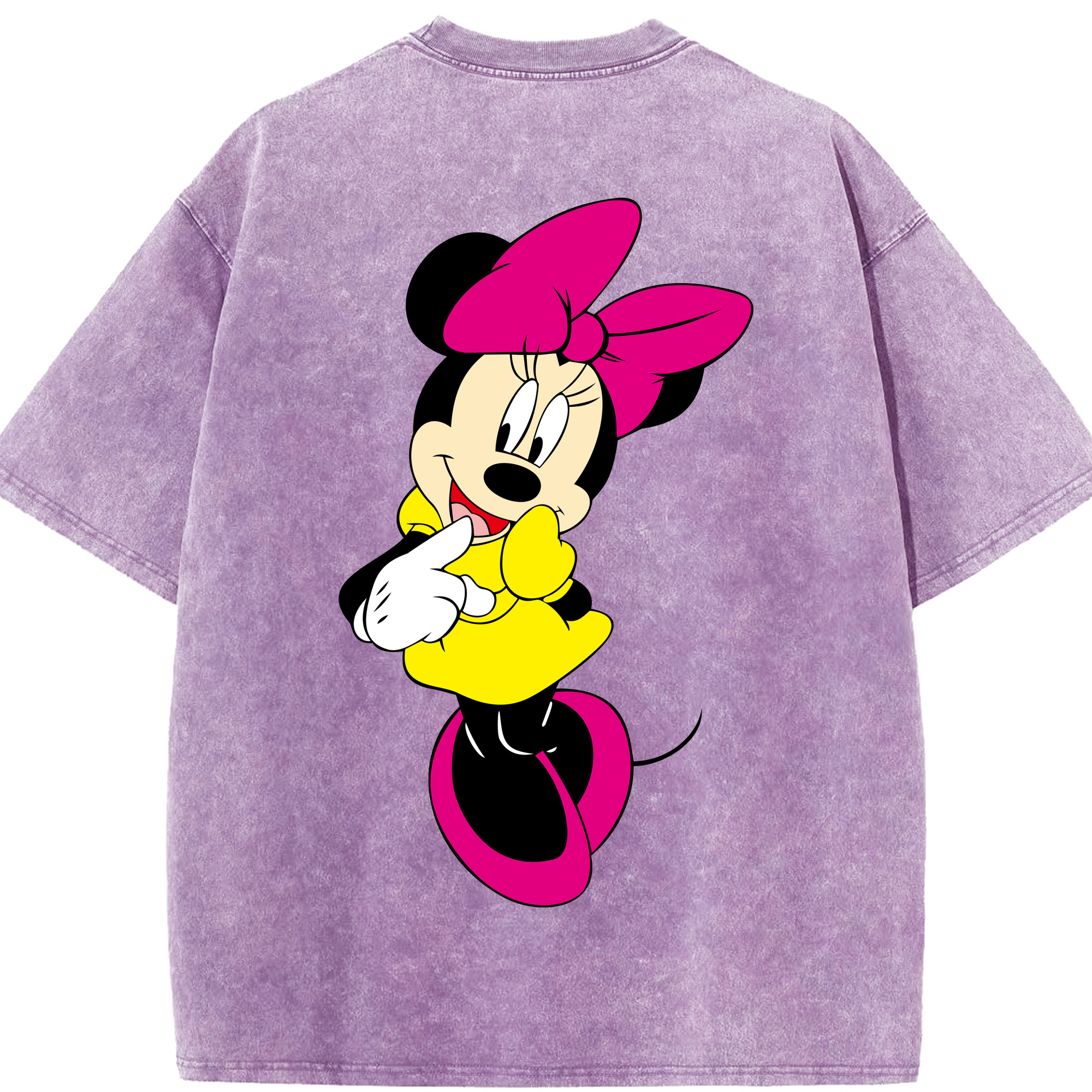 （画像用） ミッキーマウス Mickey Mouse 綿100% ヴィンテージ風 半袖Tシャツ（背面プリント）