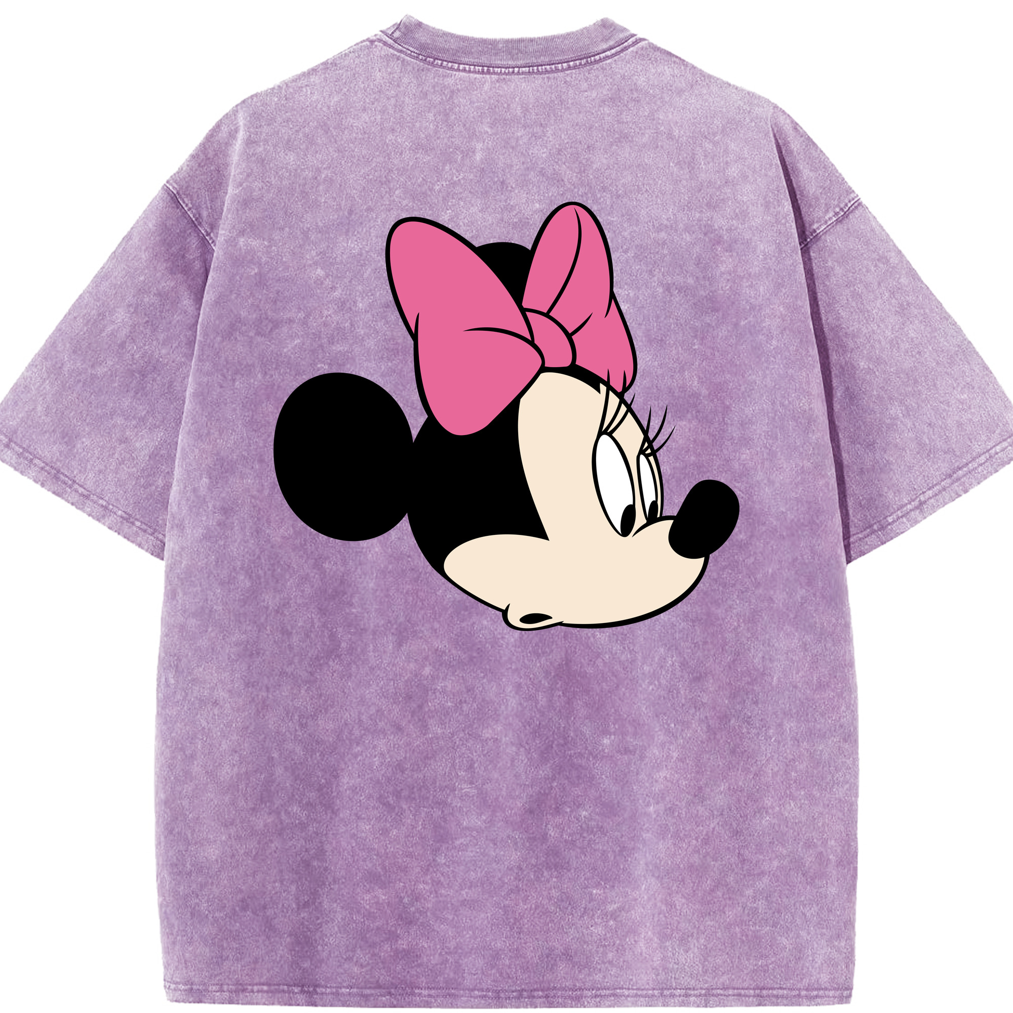 （画像用） ミッキーマウス Mickey Mouse 綿100% ヴィンテージ風 半袖Tシャツ（背面プリント）