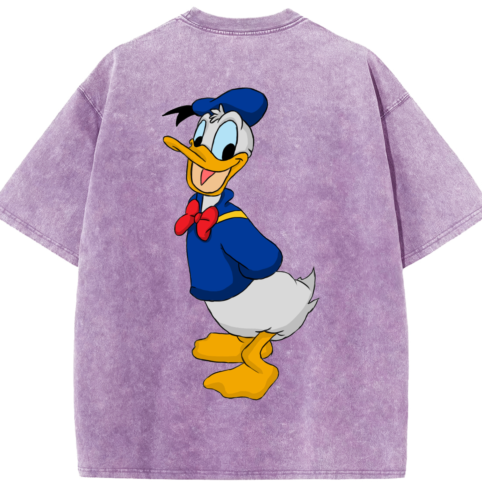 （画像用） ミッキーマウス Mickey Mouse 綿100% ヴィンテージ風 半袖Tシャツ（背面プリント）
