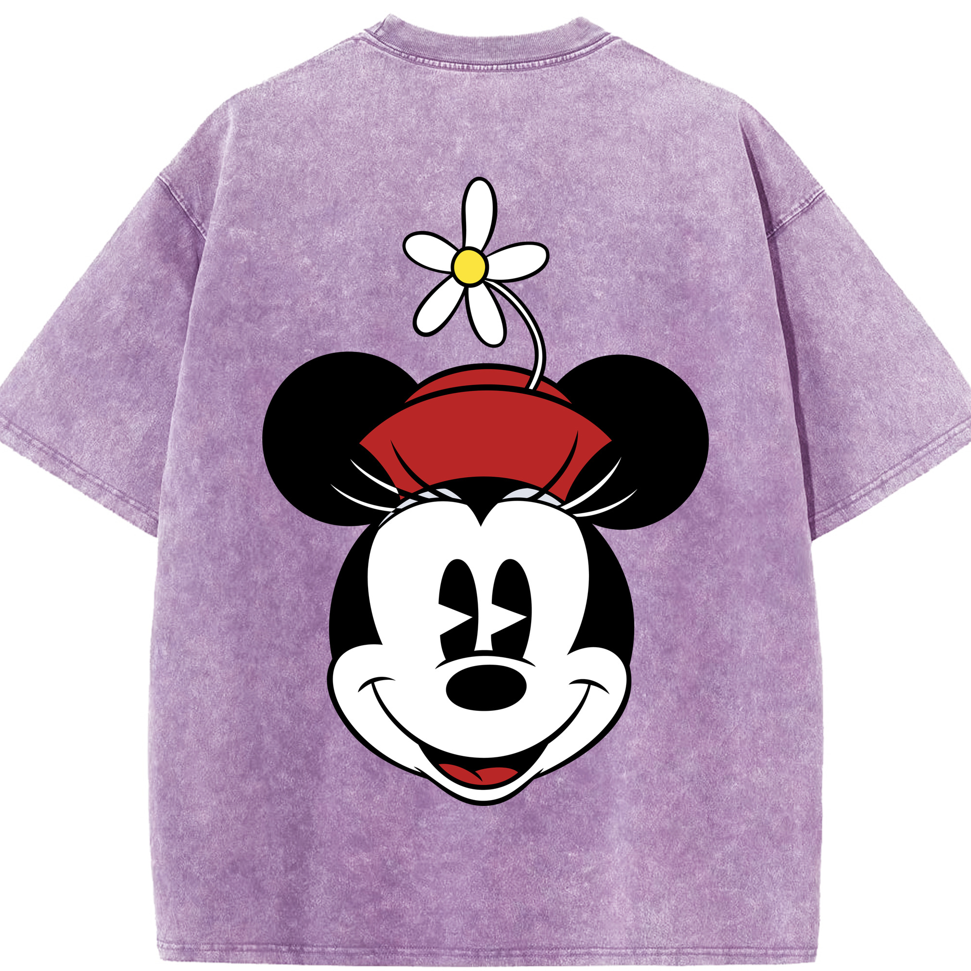 （画像用） ミッキーマウス Mickey Mouse 綿100% ヴィンテージ風 半袖Tシャツ（背面プリント）