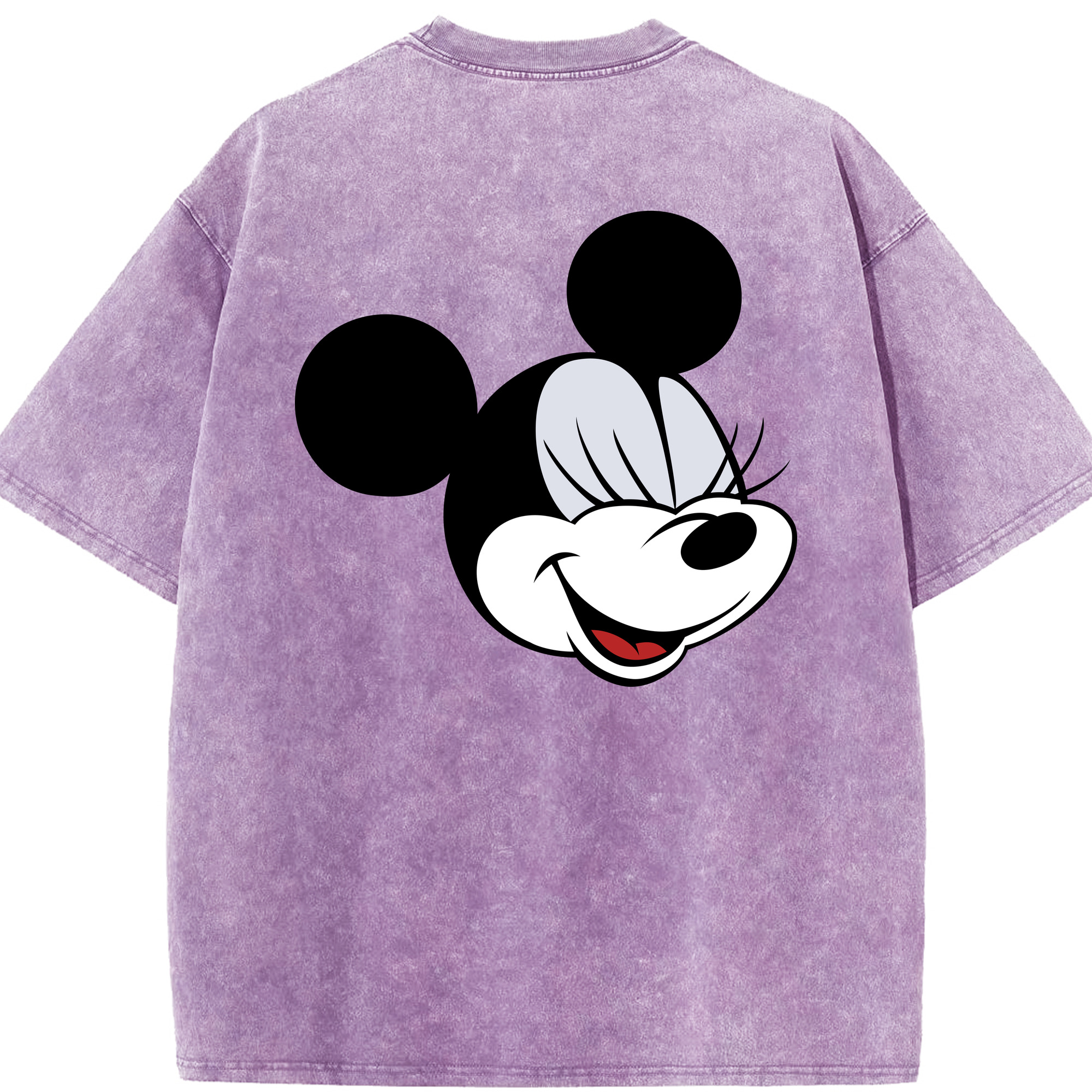 （画像用） ミッキーマウス Mickey Mouse 綿100% ヴィンテージ風 半袖Tシャツ（背面プリント）