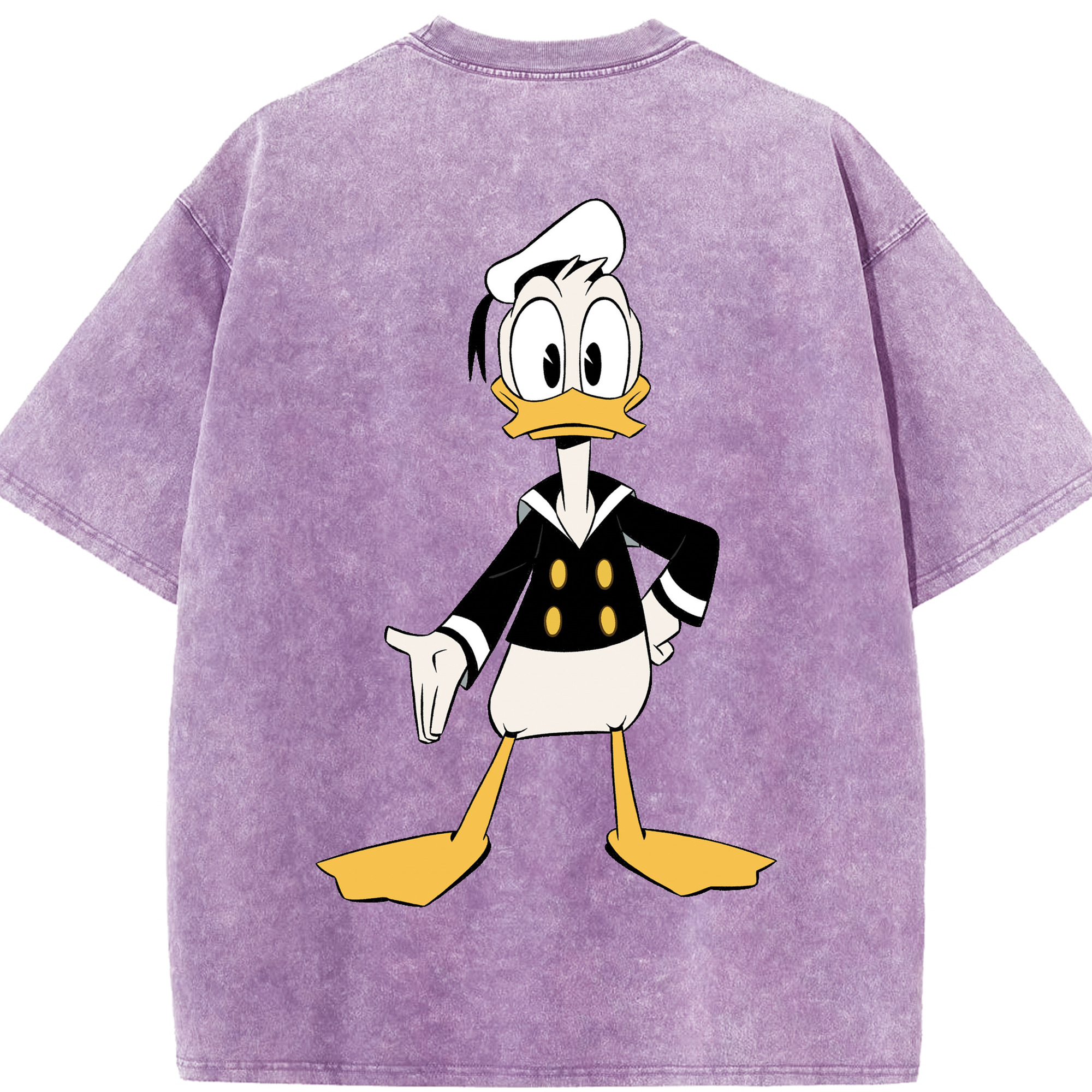 （画像用） ミッキーマウス Mickey Mouse 綿100% ヴィンテージ風 半袖Tシャツ（背面プリント）
