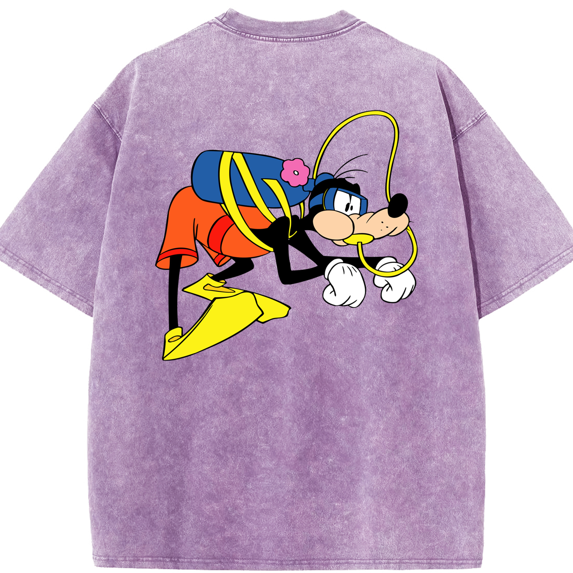 （画像用） ミッキーマウス Mickey Mouse 綿100% ヴィンテージ風 半袖Tシャツ（背面プリント）