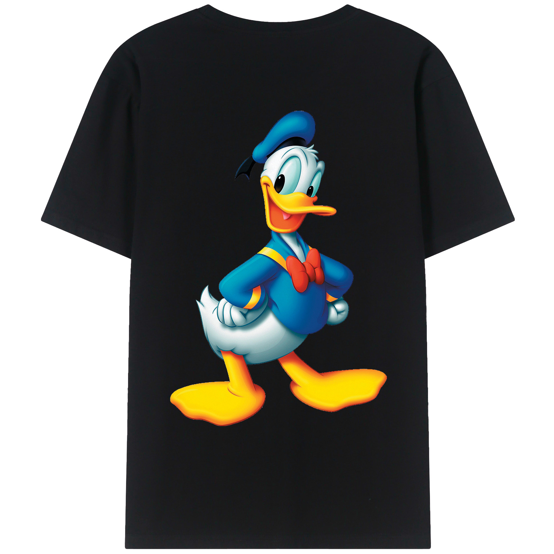（画像用） ミッキーマウス Mickey Mouse 綿100％ メンズ半袖Tシャツ（バックプリント） 通気性