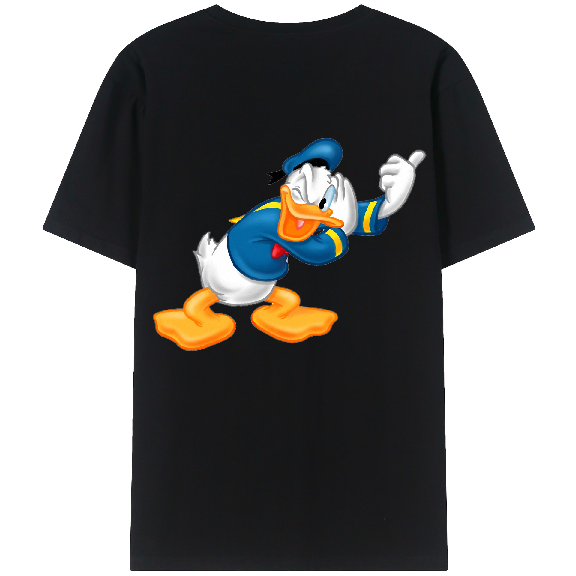 （画像用） ミッキーマウス Mickey Mouse 綿100％ メンズ半袖Tシャツ（バックプリント） 通気性