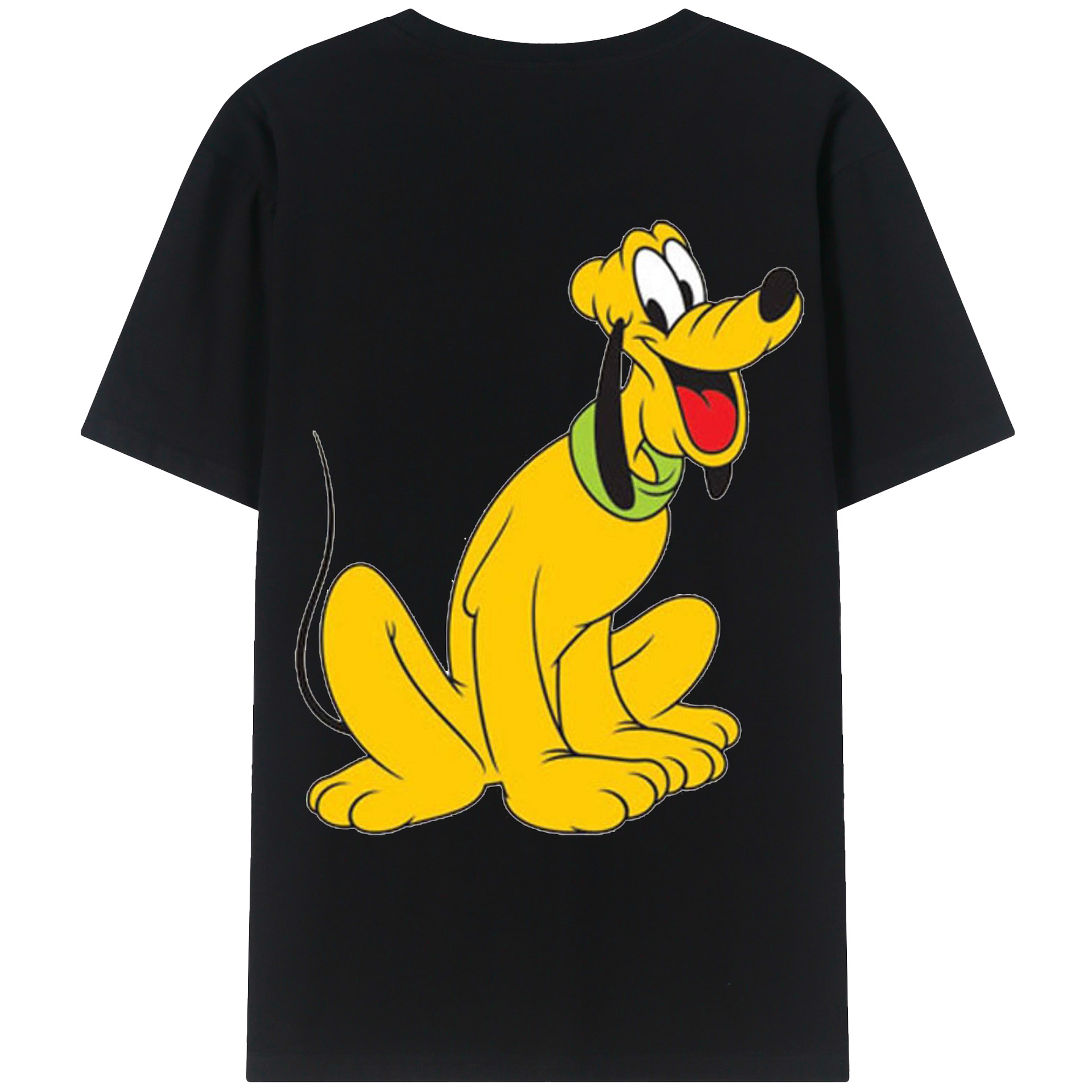 ミッキーマウス Mickey Mouse 綿100％ メンズ半袖Tシャツ（バックプリント） 通気性