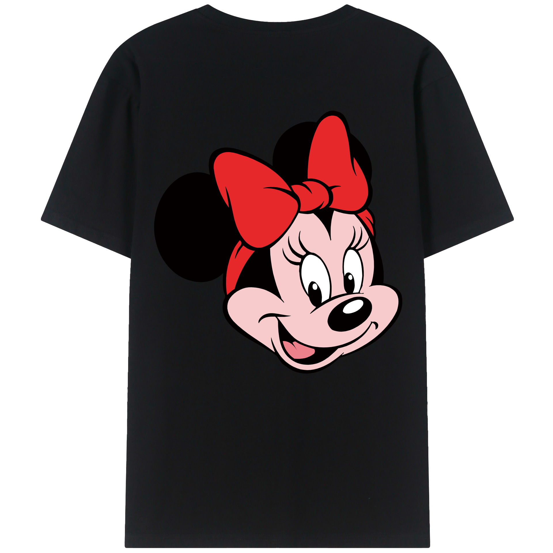 （画像用） ミッキーマウス Mickey Mouse 綿100％ メンズ半袖Tシャツ（バックプリント） 通気性