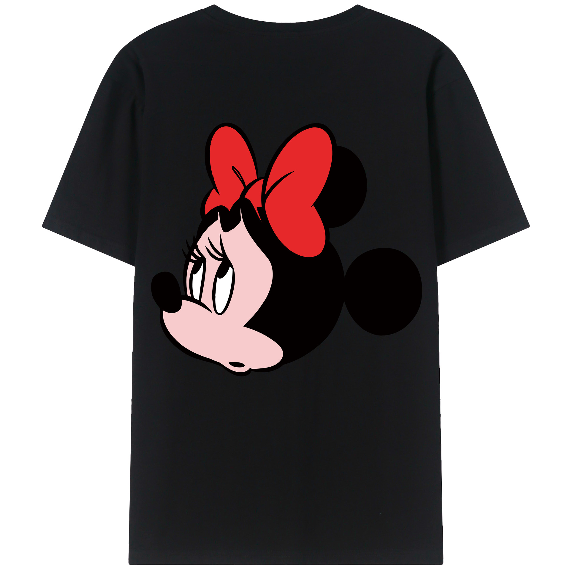 ミッキーマウス Mickey Mouse 綿100％ メンズ半袖Tシャツ（バックプリント） 通気性