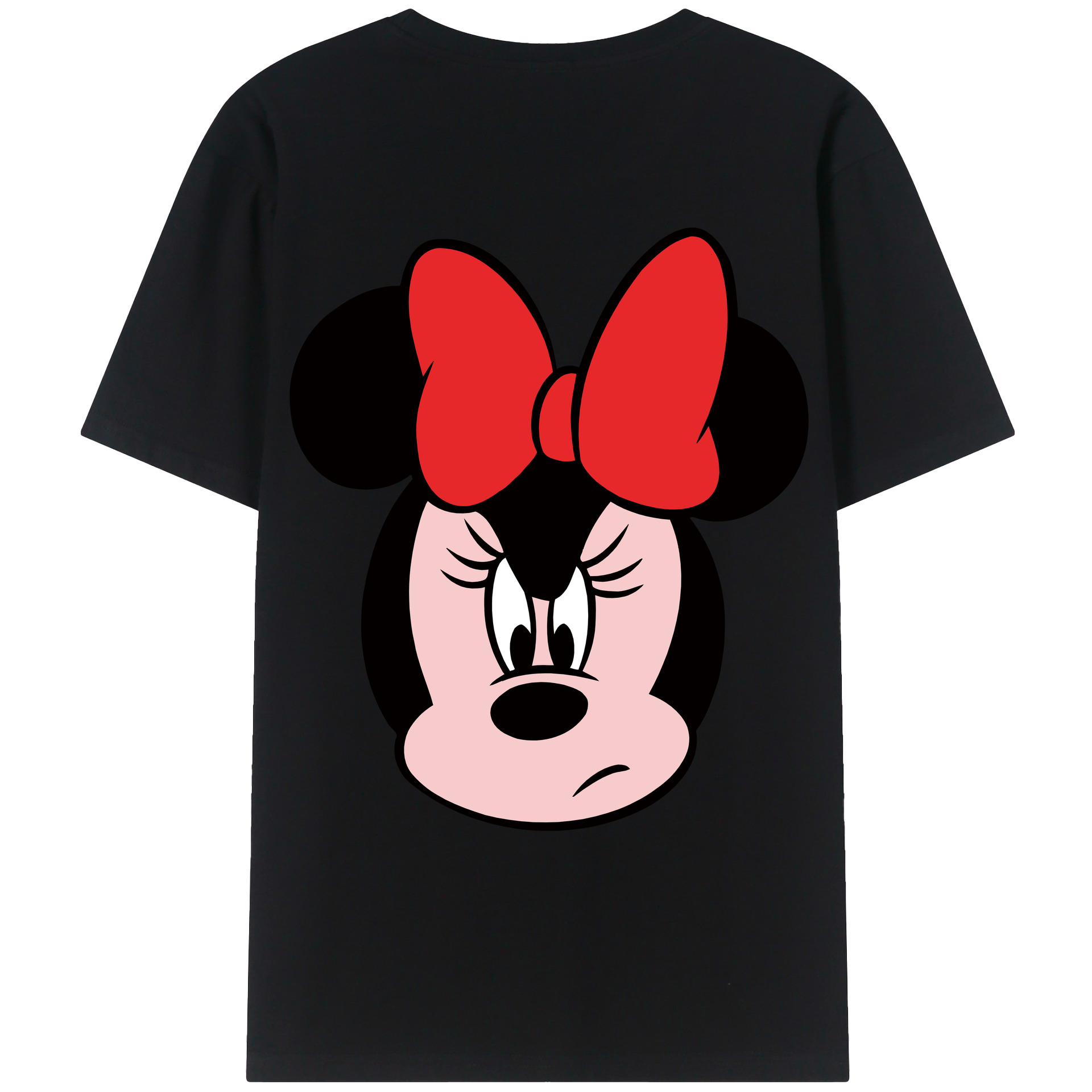 ミッキーマウス Mickey Mouse 綿100％ メンズ半袖Tシャツ（バックプリント） 通気性