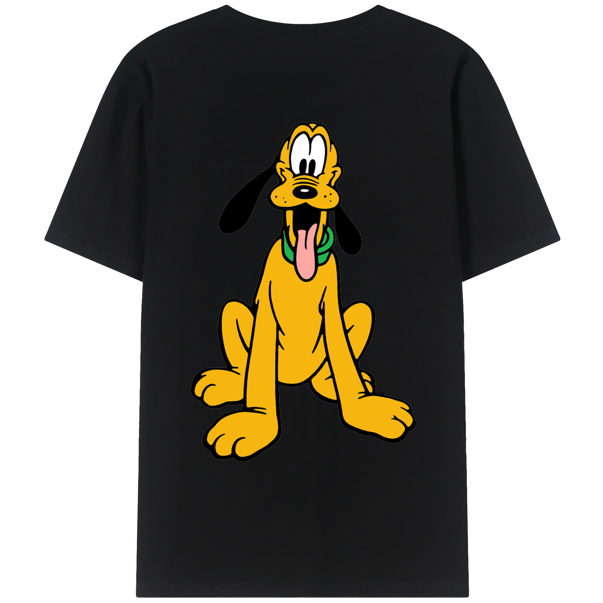 ミッキーマウス Mickey Mouse 綿100％ メンズ半袖Tシャツ（バックプリント） 通気性