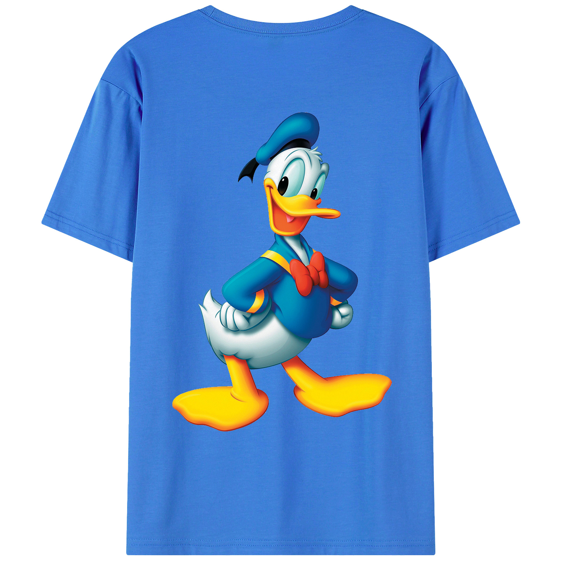 （画像用） ミッキーマウス Mickey Mouse 綿100％ メンズ半袖Tシャツ（バックプリント） 通気性
