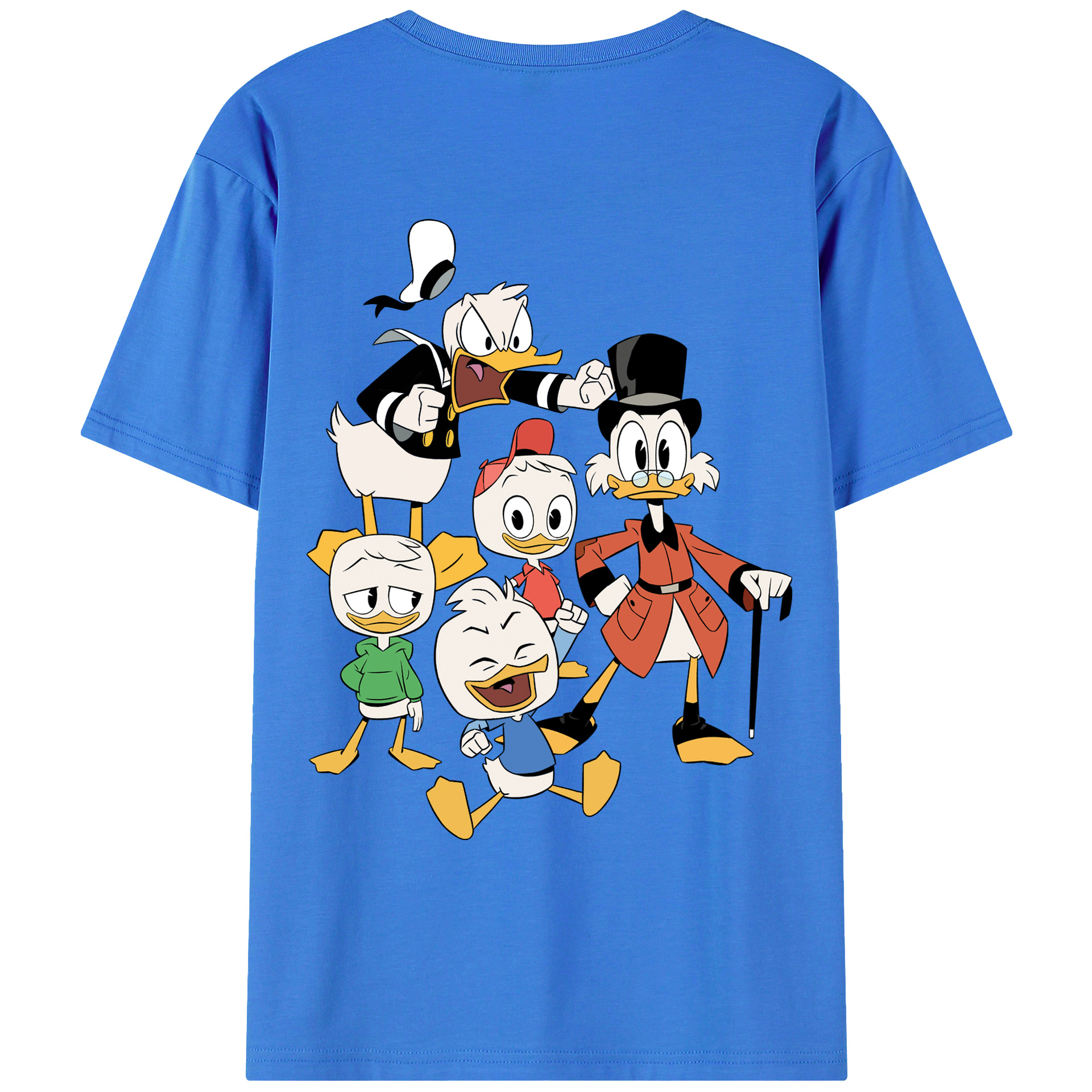 ミッキーマウス Mickey Mouse 綿100％ メンズ半袖Tシャツ（バックプリント） 通気性