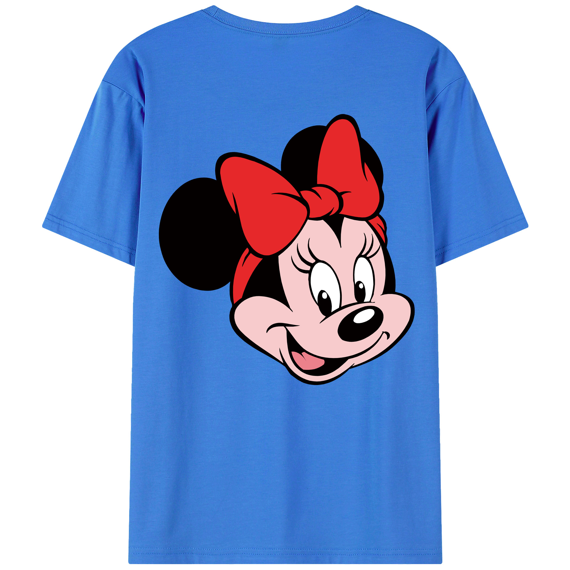 （画像用） ミッキーマウス Mickey Mouse 綿100％ メンズ半袖Tシャツ（バックプリント） 通気性