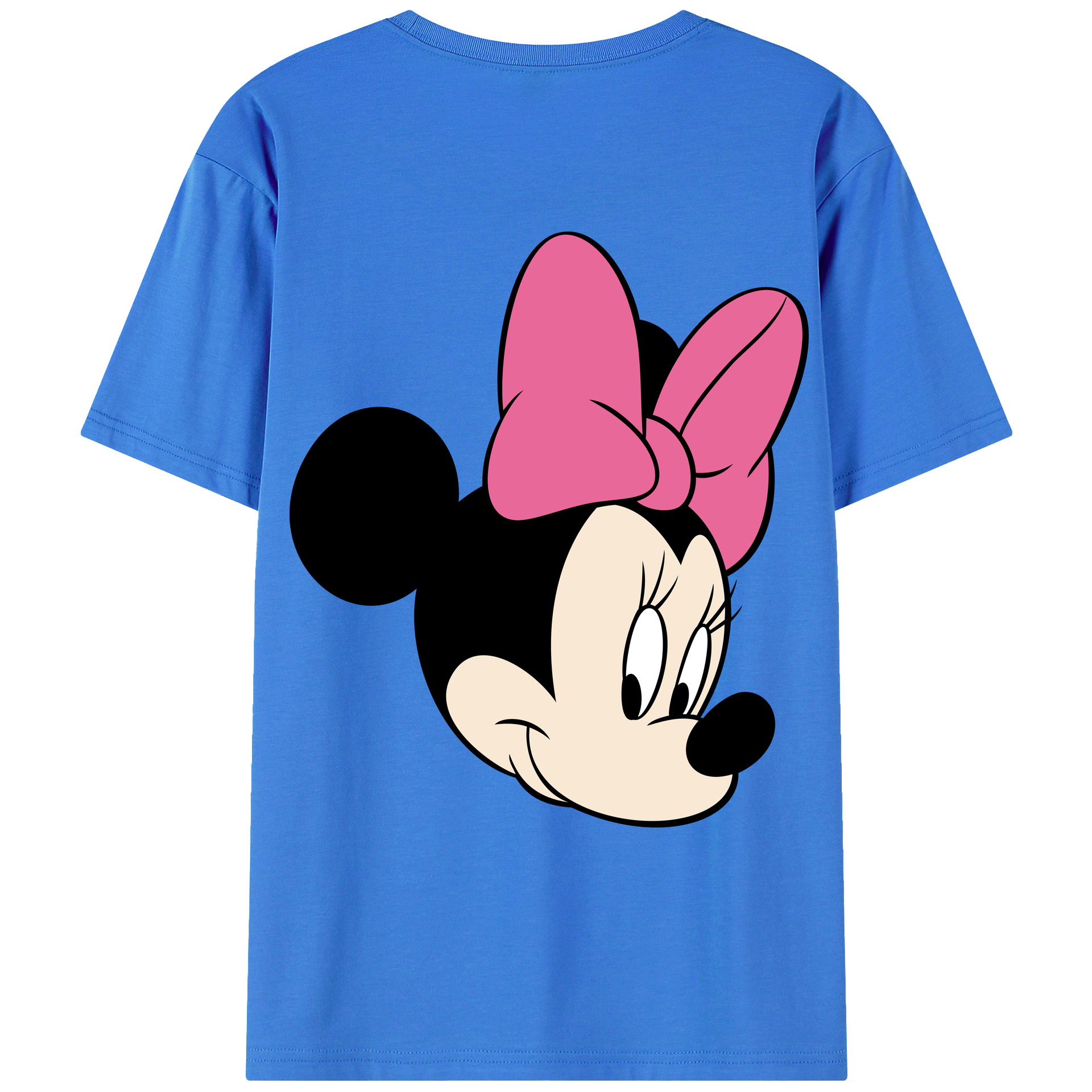 ミッキーマウス Mickey Mouse 綿100％ メンズ半袖Tシャツ（バックプリント） 通気性