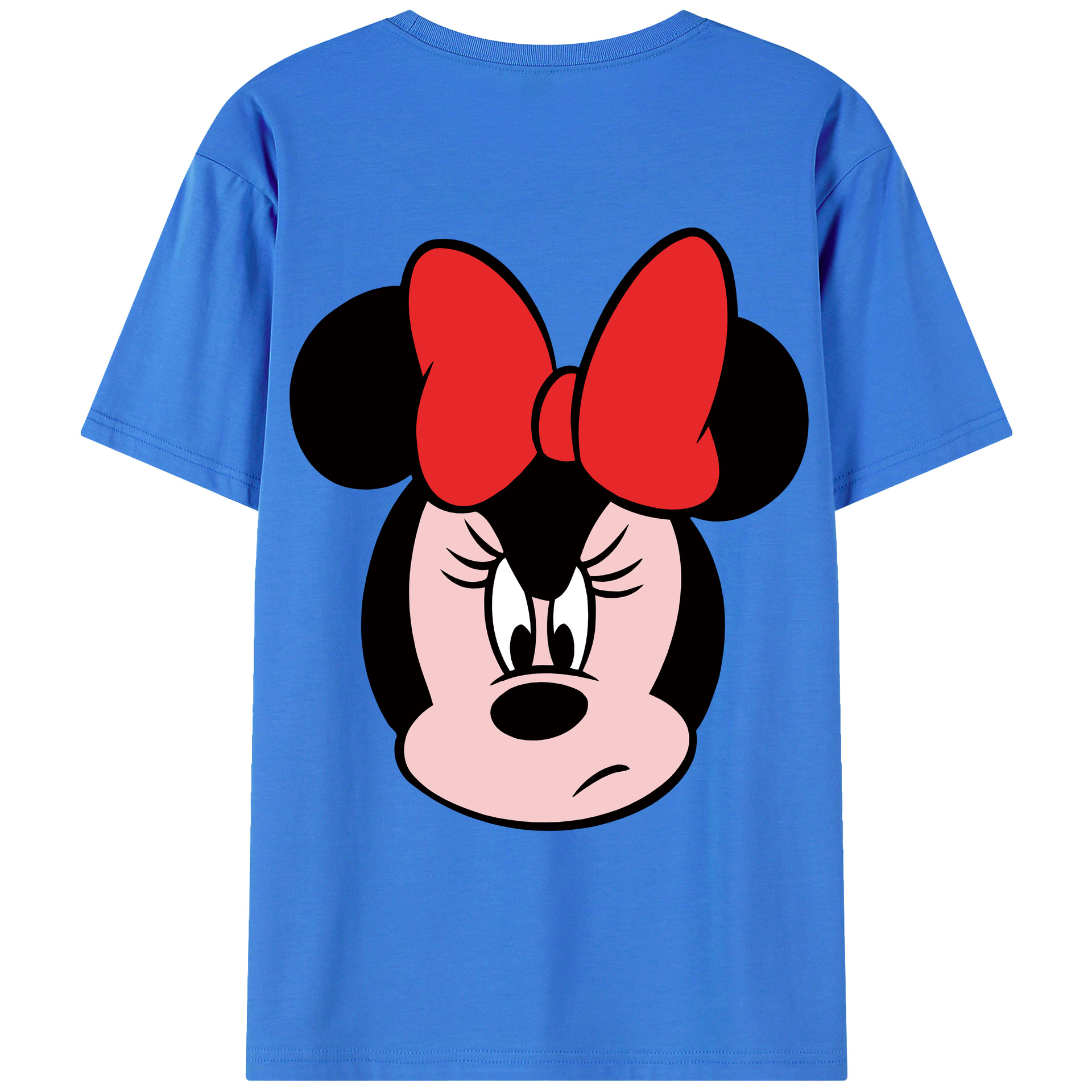 ミッキーマウス Mickey Mouse 綿100％ メンズ半袖Tシャツ（バックプリント） 通気性