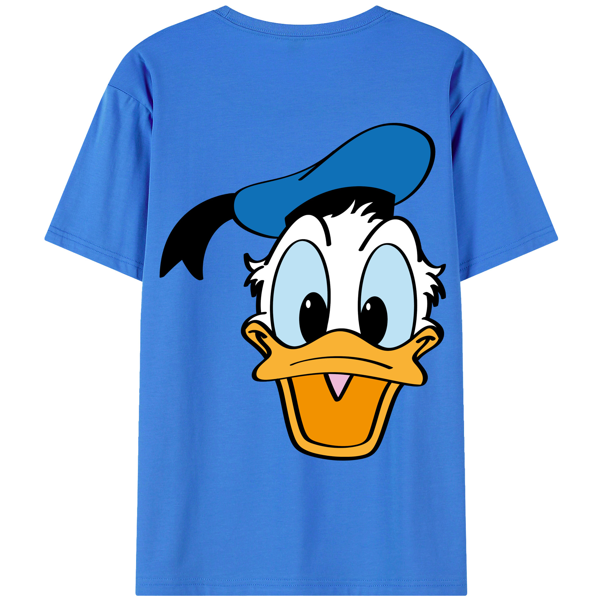 ミッキーマウス Mickey Mouse 綿100％ メンズ半袖Tシャツ（バックプリント） 通気性