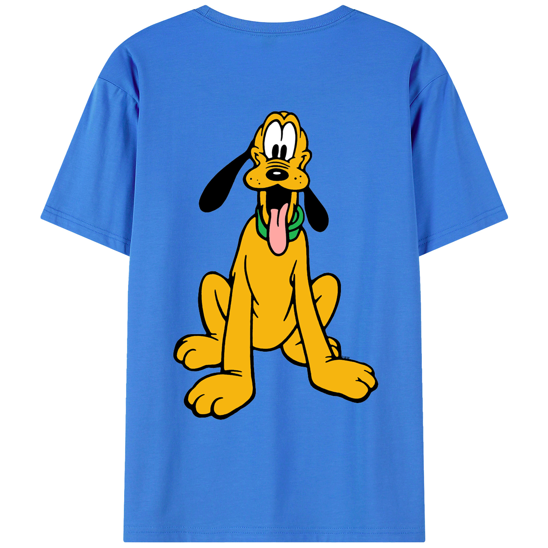 ミッキーマウス Mickey Mouse 綿100％ メンズ半袖Tシャツ（バックプリント） 通気性