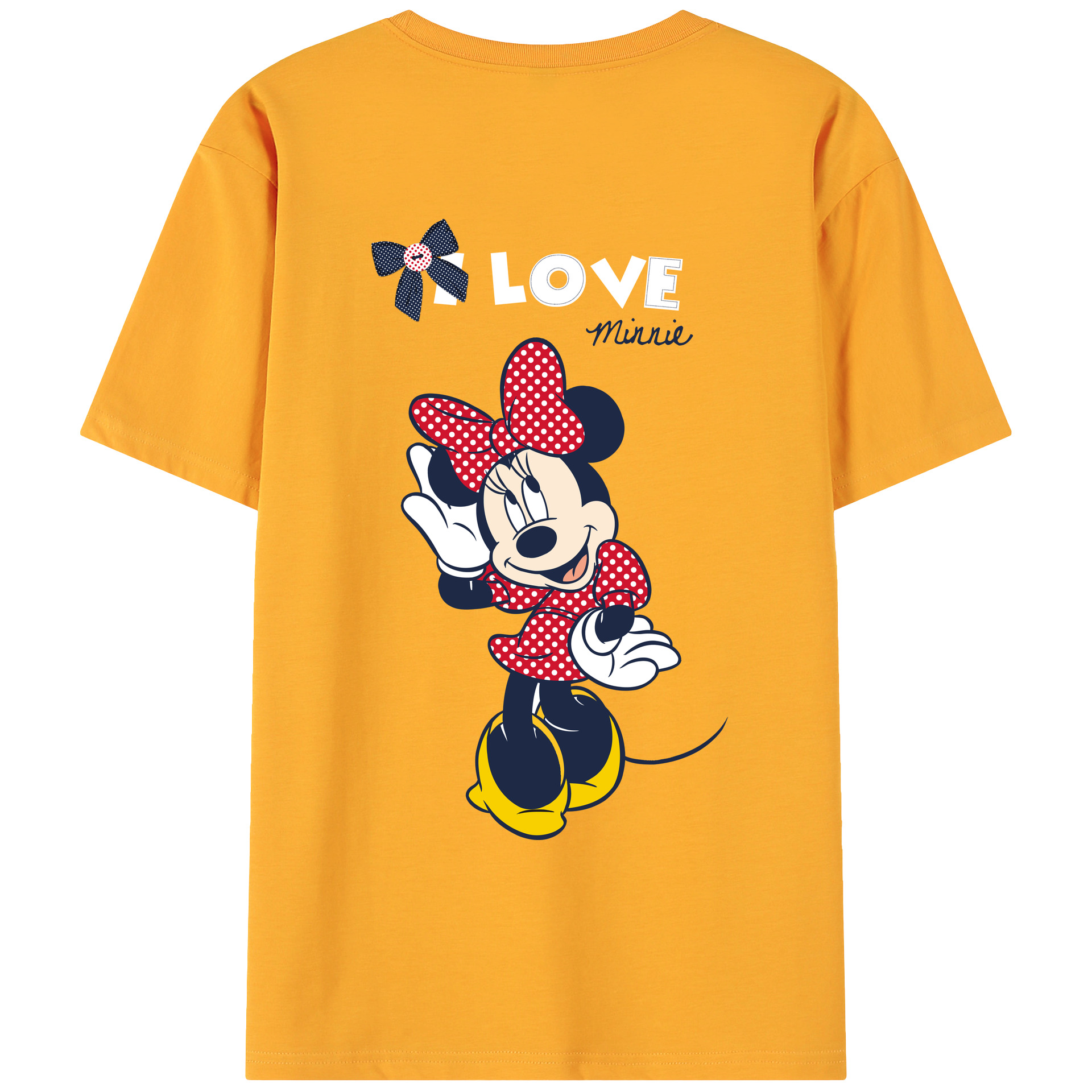 ミッキーマウス Mickey Mouse 綿100％ メンズ半袖Tシャツ（バックプリント） 通気性