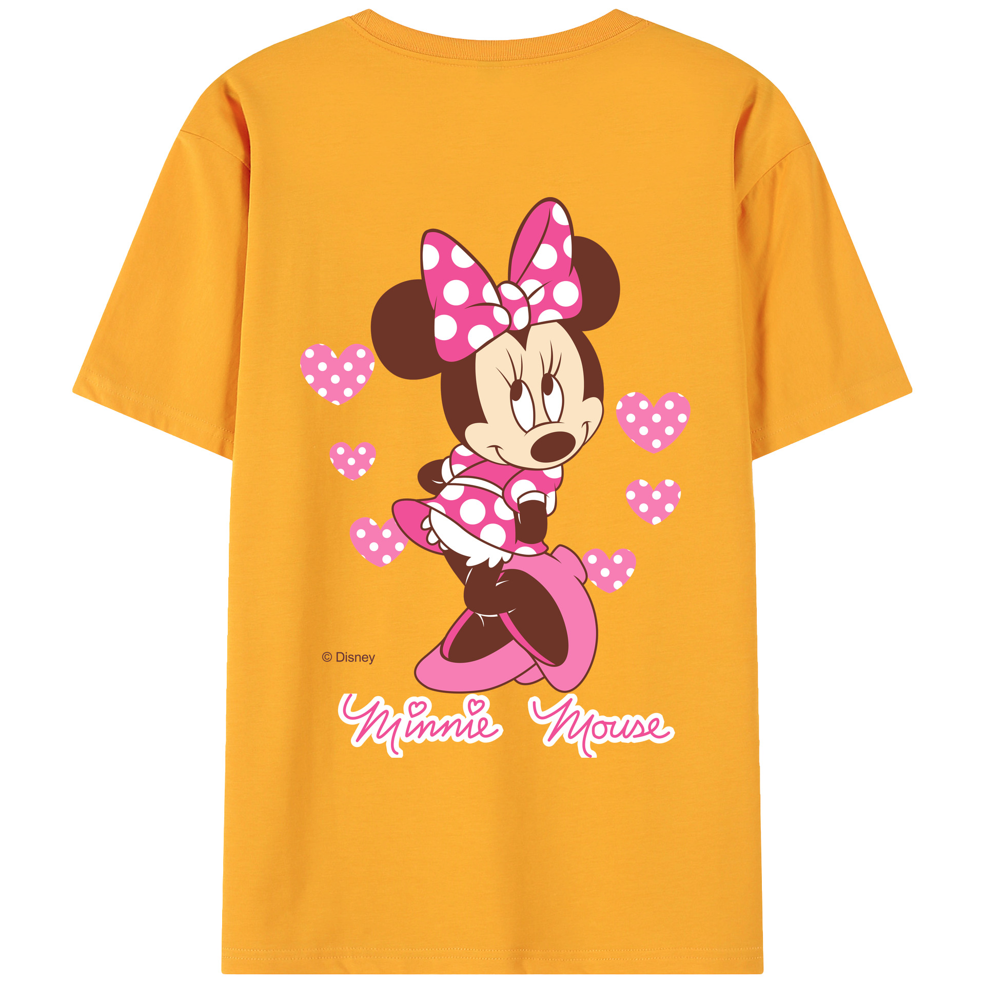 ミッキーマウス Mickey Mouse 綿100％ メンズ半袖Tシャツ（バックプリント） 通気性