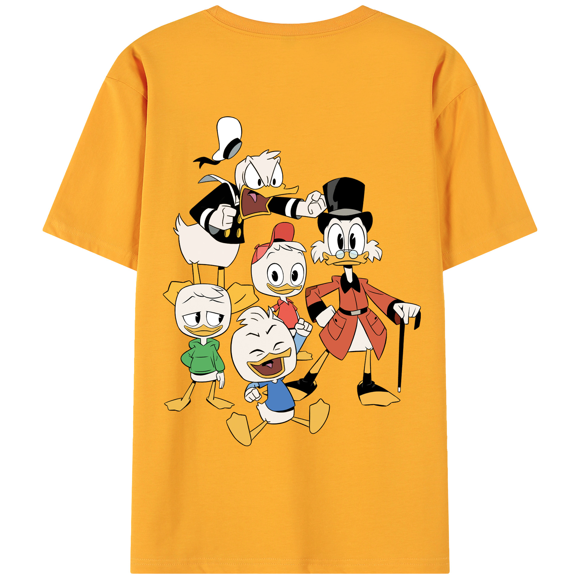 ミッキーマウス Mickey Mouse 綿100％ メンズ半袖Tシャツ（バックプリント） 通気性