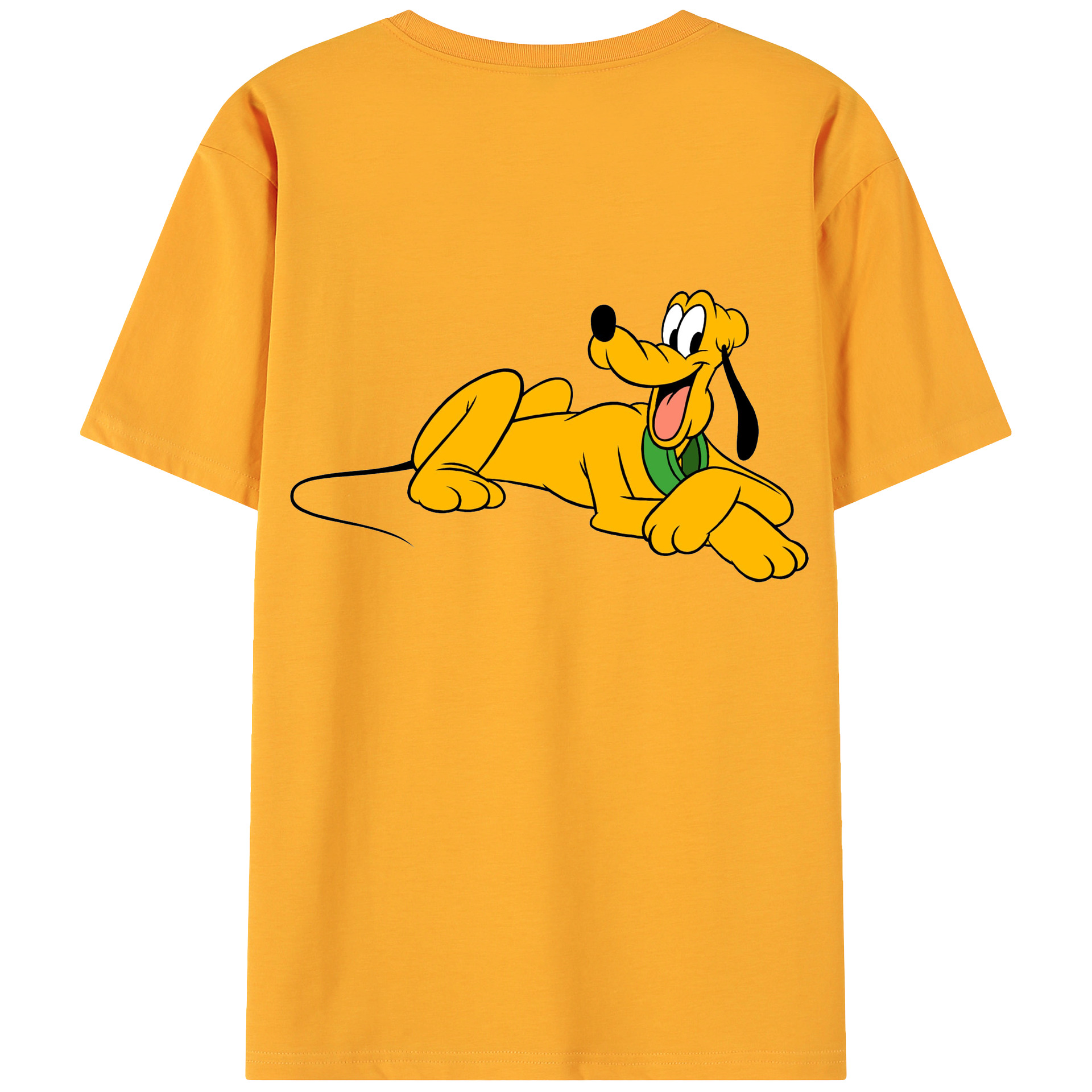 ミッキーマウス Mickey Mouse 綿100％ メンズ半袖Tシャツ（バックプリント） 通気性