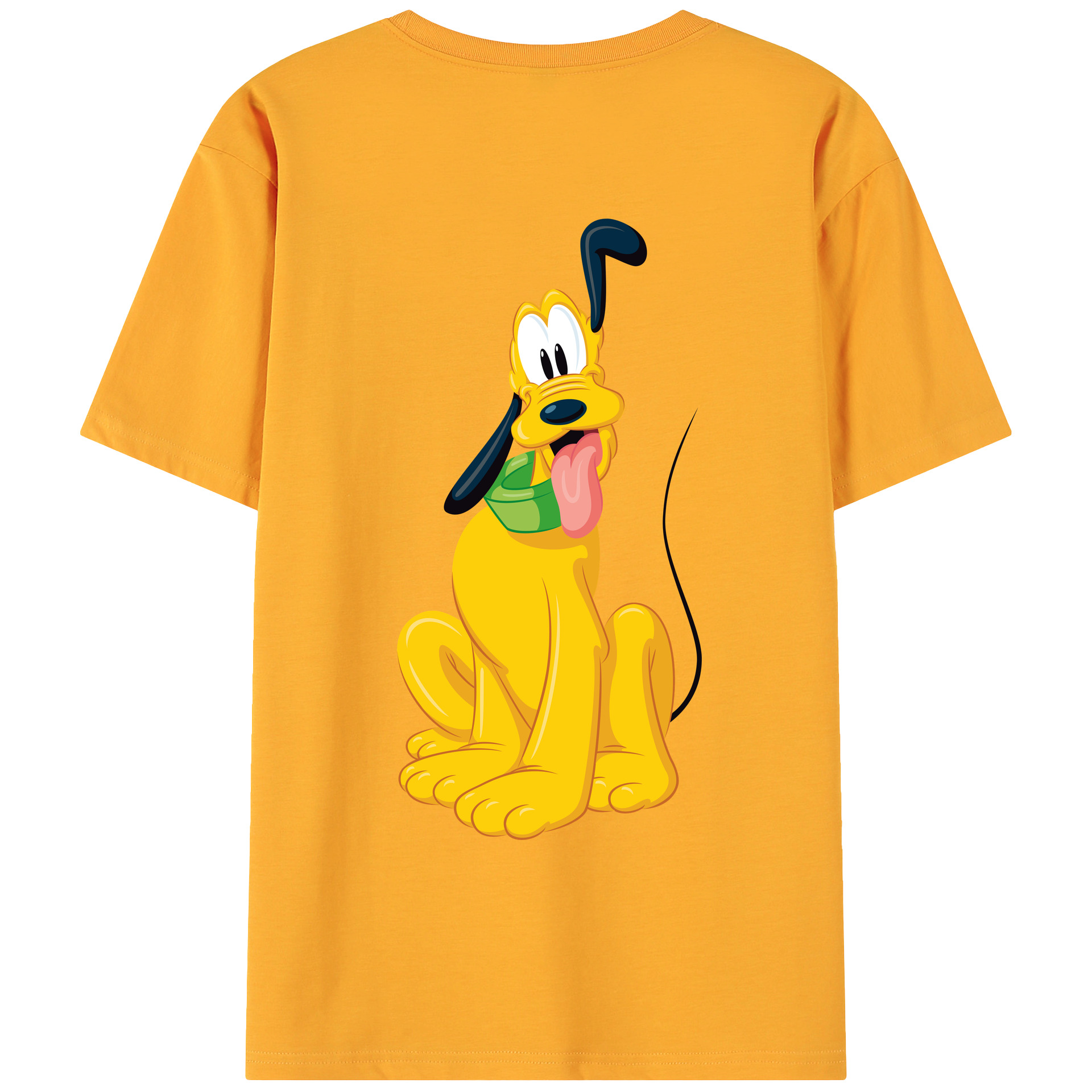ミッキーマウス Mickey Mouse 綿100％ メンズ半袖Tシャツ（バックプリント） 通気性