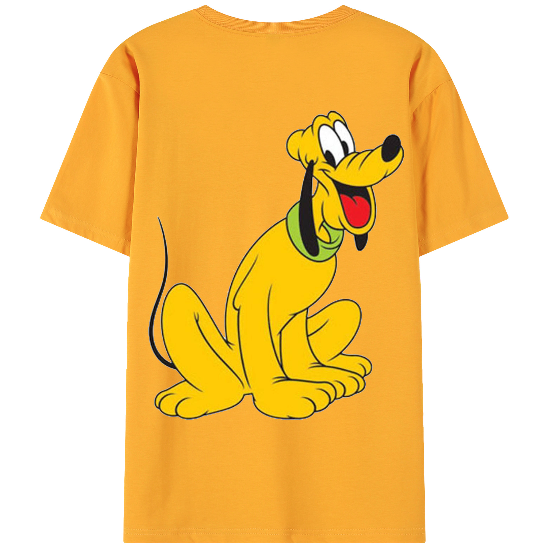 ミッキーマウス Mickey Mouse 綿100％ メンズ半袖Tシャツ（バックプリント） 通気性