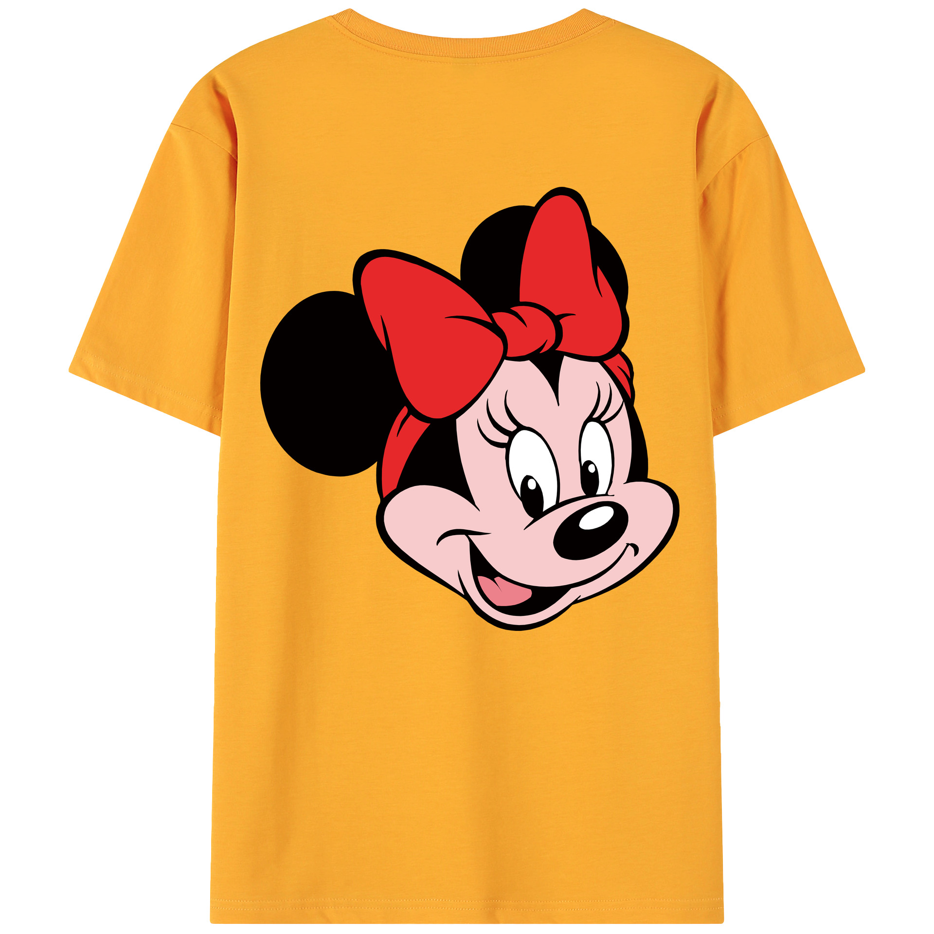 （画像用） ミッキーマウス Mickey Mouse 綿100％ メンズ半袖Tシャツ（バックプリント） 通気性