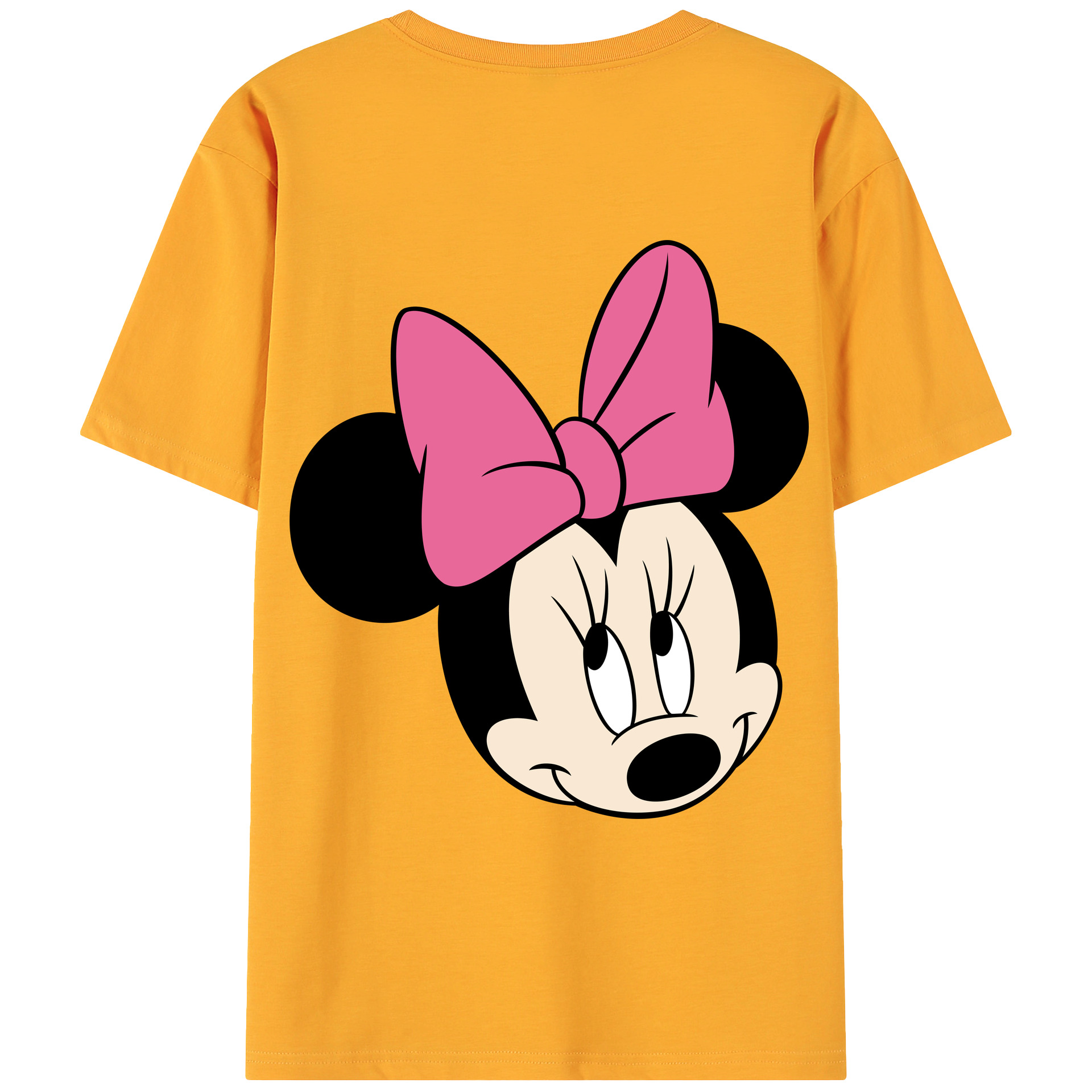 ミッキーマウス Mickey Mouse 綿100％ メンズ半袖Tシャツ（バックプリント） 通気性