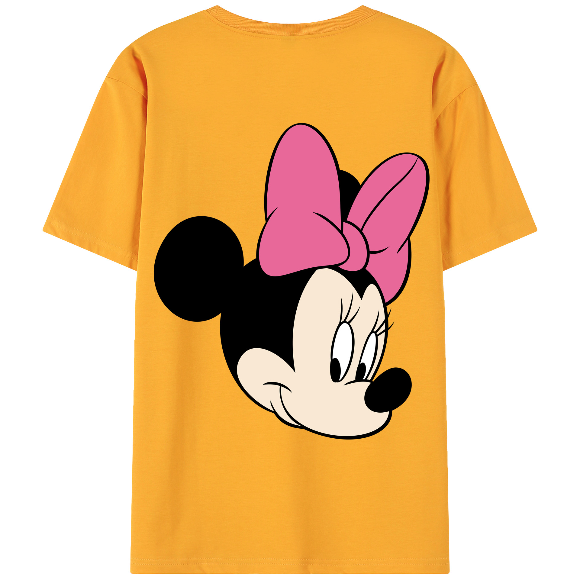 ミッキーマウス Mickey Mouse 綿100％ メンズ半袖Tシャツ（バックプリント） 通気性