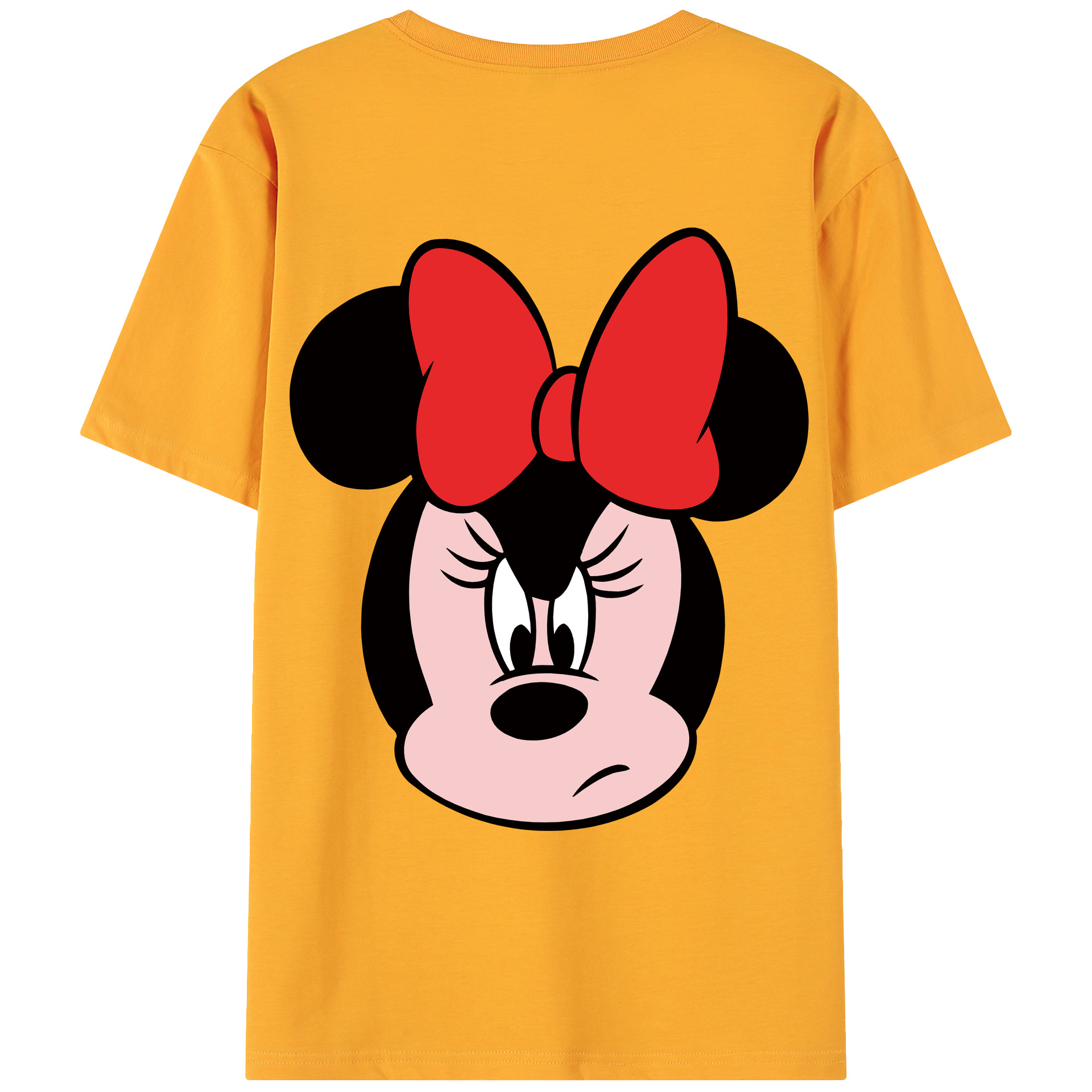 ミッキーマウス Mickey Mouse 綿100％ メンズ半袖Tシャツ（バックプリント） 通気性