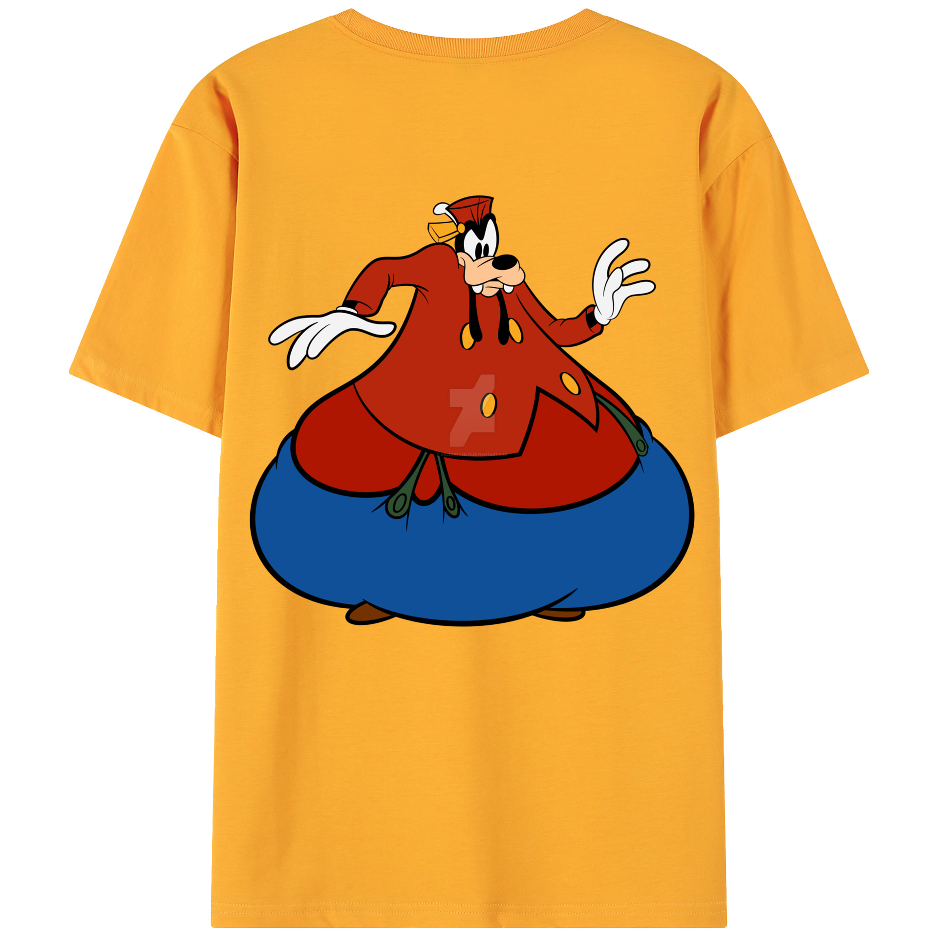 ミッキーマウス Mickey Mouse 綿100％ メンズ半袖Tシャツ（バックプリント） 通気性