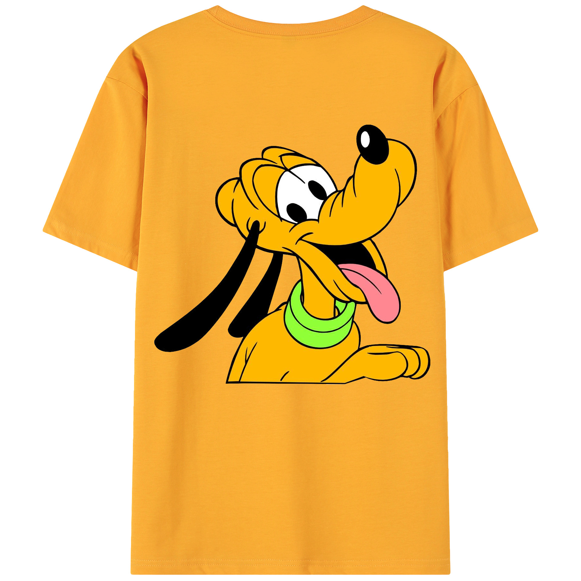 ミッキーマウス Mickey Mouse 綿100％ メンズ半袖Tシャツ（バックプリント） 通気性